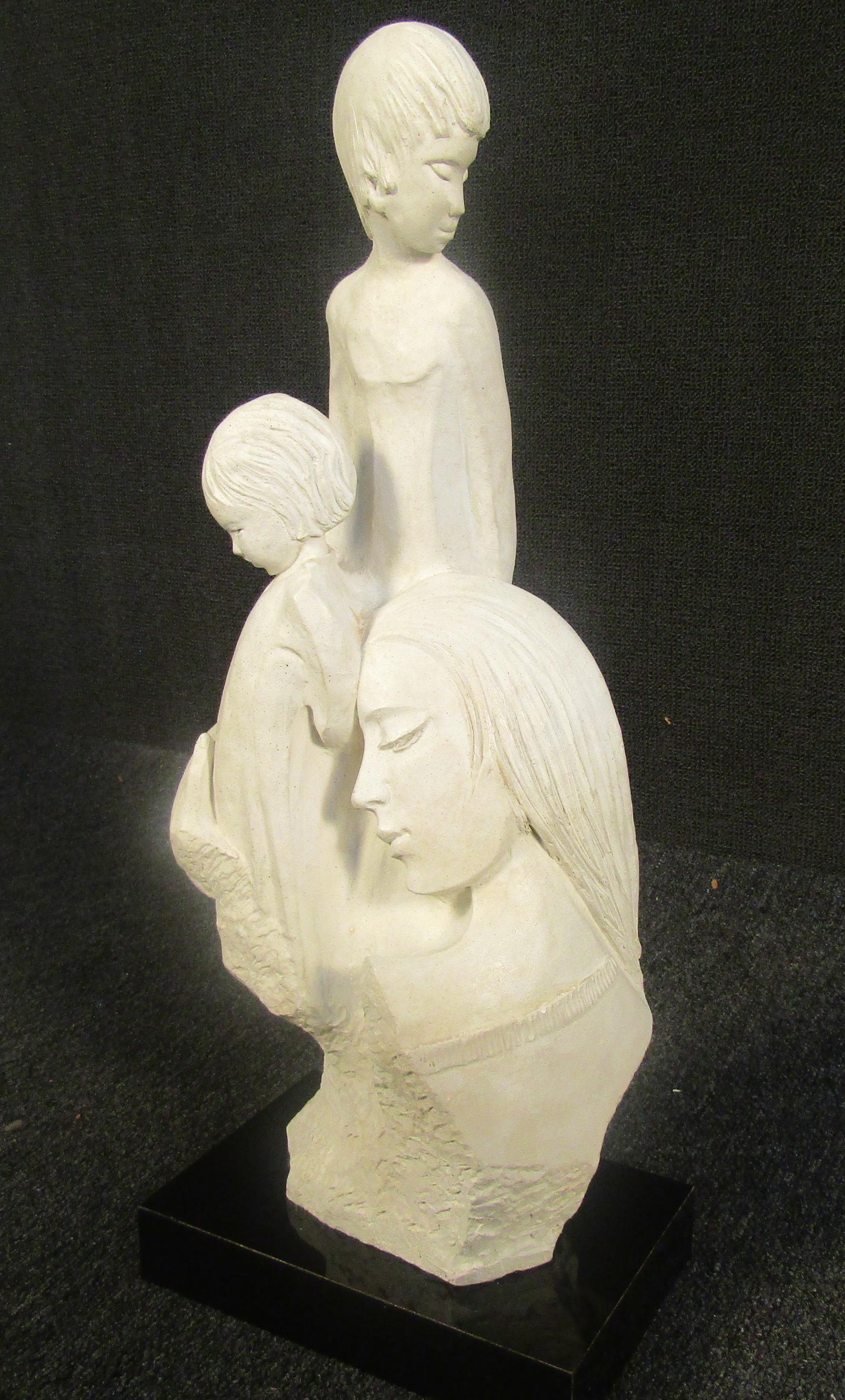 Mid-Century Modern Clay Style Sculpture In Good Condition For Sale In Brooklyn, NY