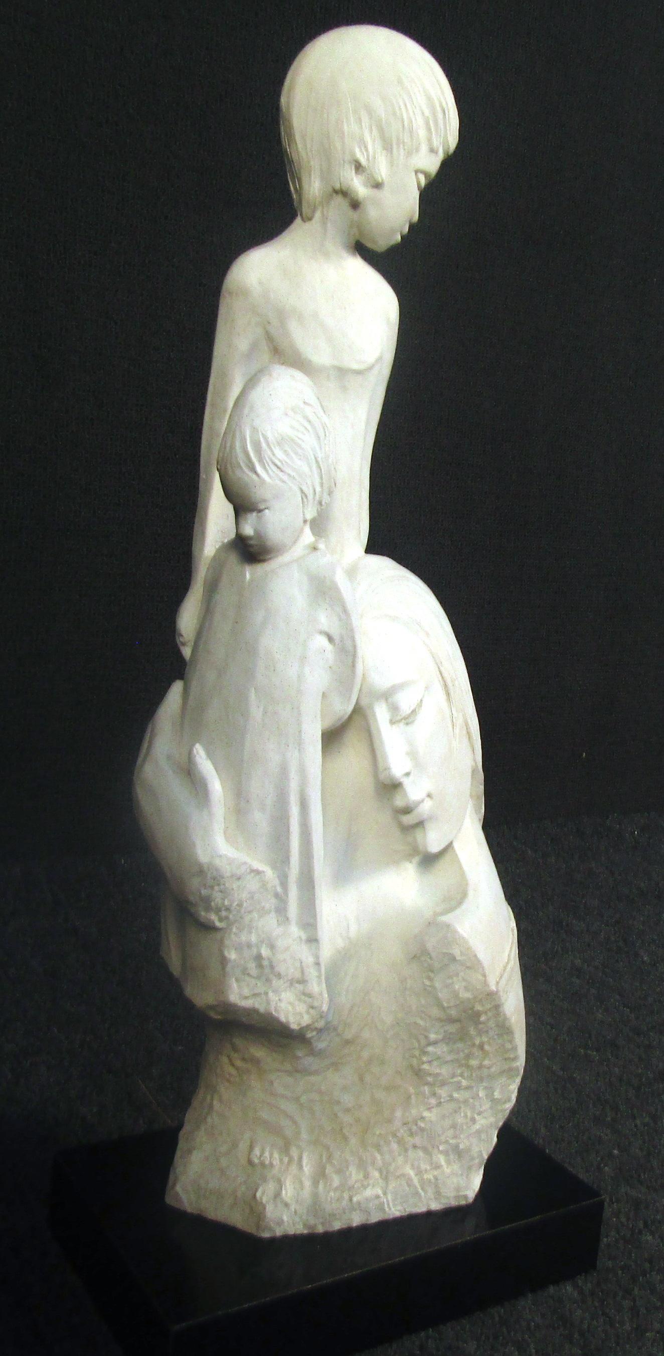 Stone Mid-Century Modern Clay Style Sculpture For Sale