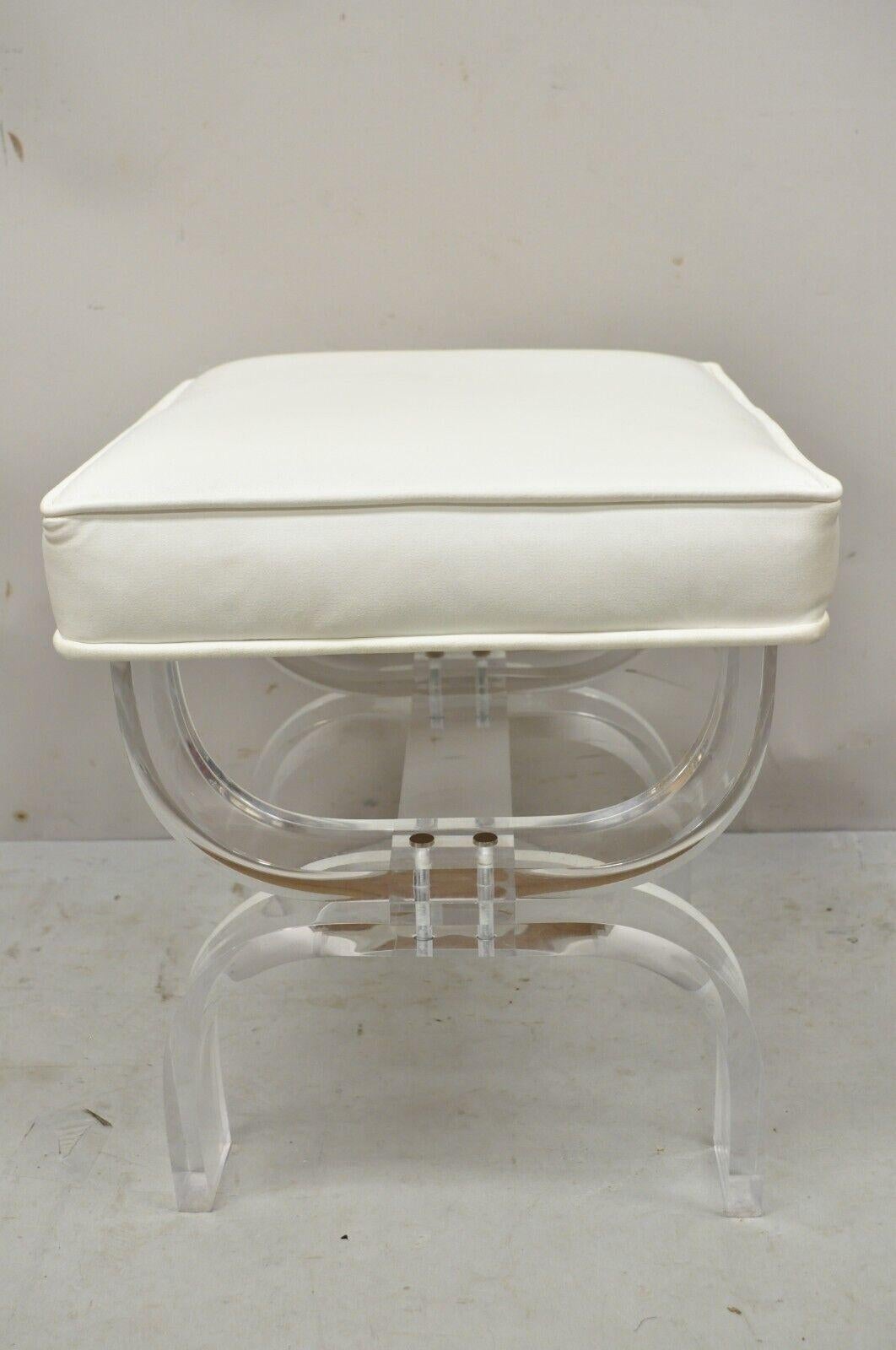 clear acrylic vanity stool