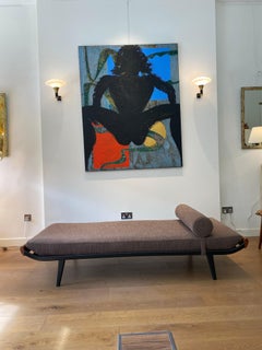 Mid-Century Modern A.R. Cordemeyer für Auping: Cleopatra-Tagesbett aus den 1950er Jahren, Teakholz und Metall