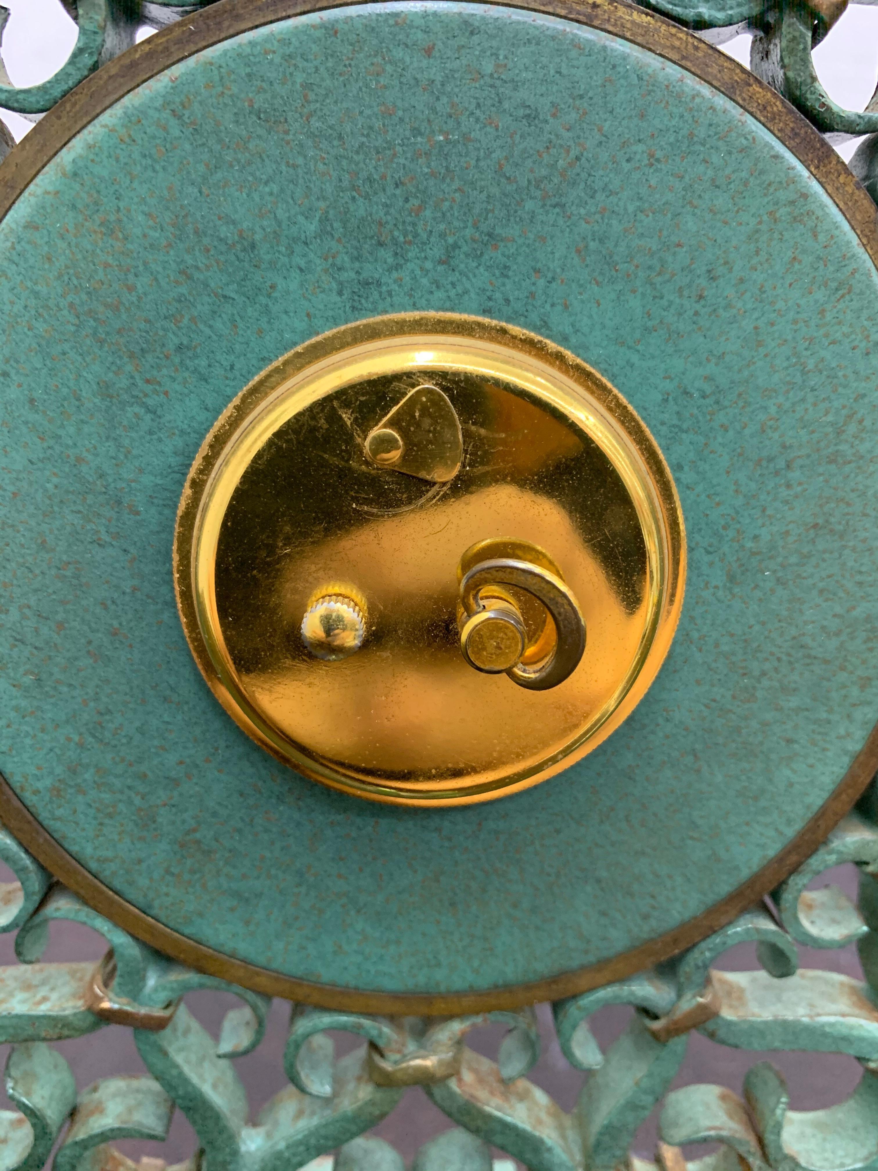Mid-Century Modern Clock Jaeger LeCoultre and G. Poillerat, France, circa 1950 2