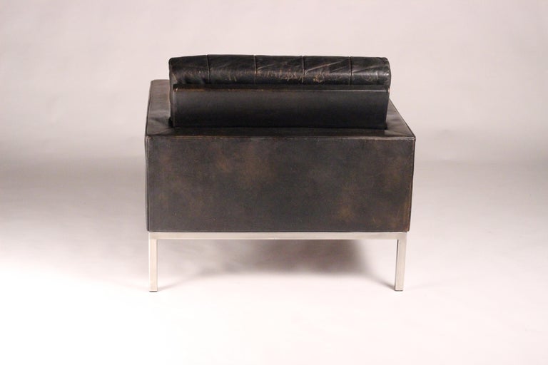 Mid-Century Modern Club armchair in Leather by British Designer Robin ...