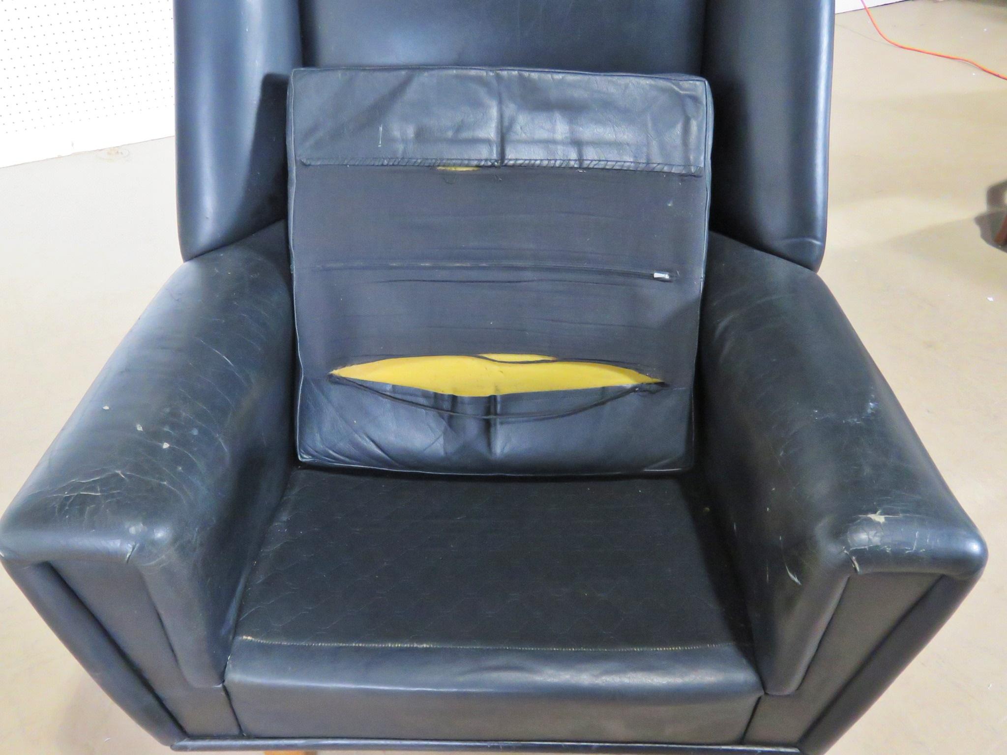Leather Mid-Century Modern Club Chair