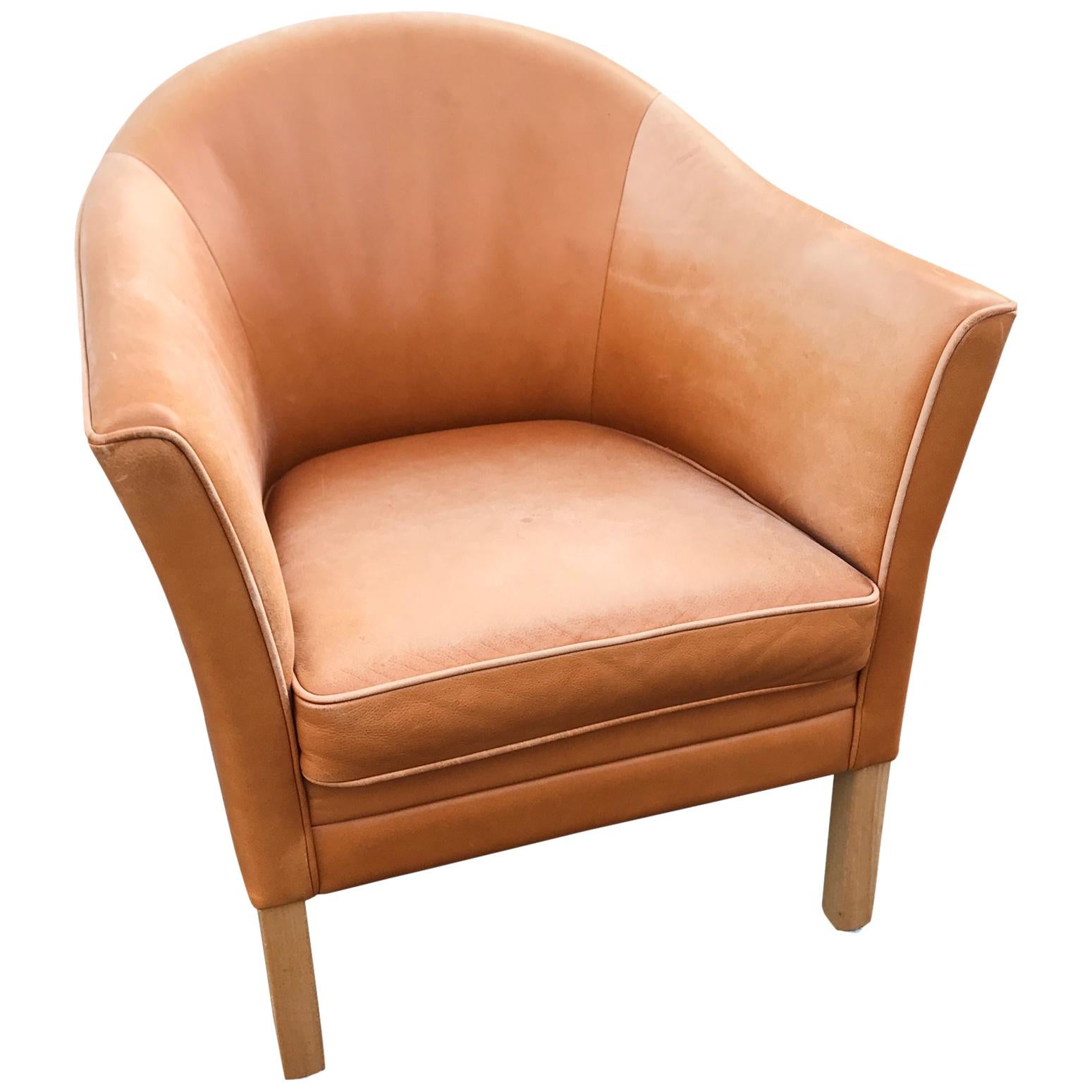 Mid-Century Modern Clubchair by Mogens Hansen, Called the Queen Chair MH80 For Sale