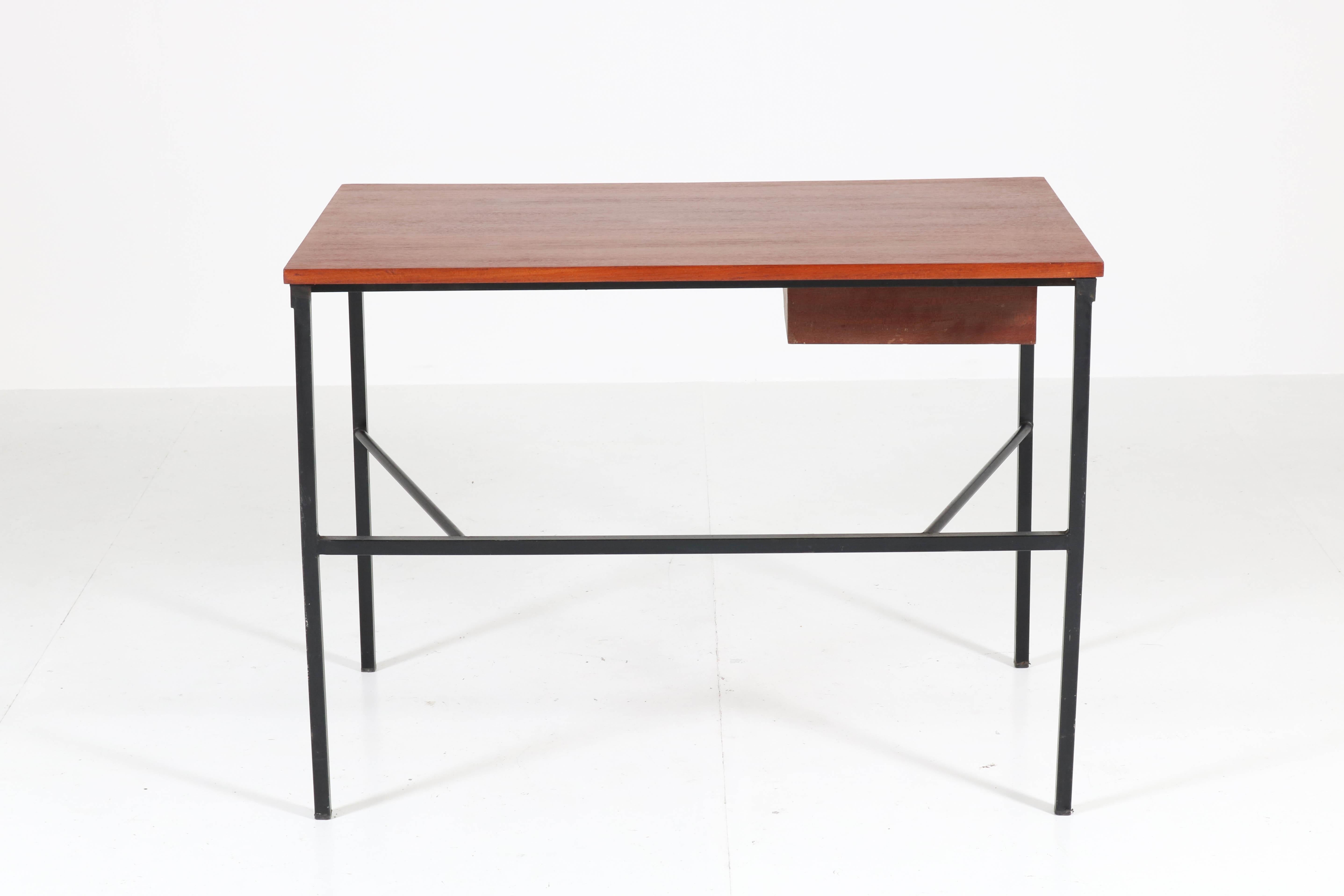 Mid-Century Modern CM 174 Desk by Pierre Paulin for Trefac Belgium, 1950s 1