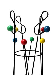 Mid-Century Modern Coat Rack or Stand " Clef de Sol" by Roger Ferraud, 1950s