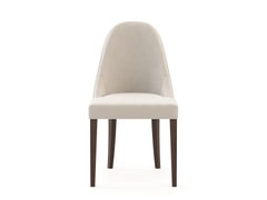 Mid-Century Modern Cocktail Chair Made with Oak, Leather and Velvet, Handmade