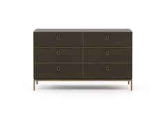 Mid-Century Modern Cocktail Chest of Drawers Made with Mate Oak by Stylish Club