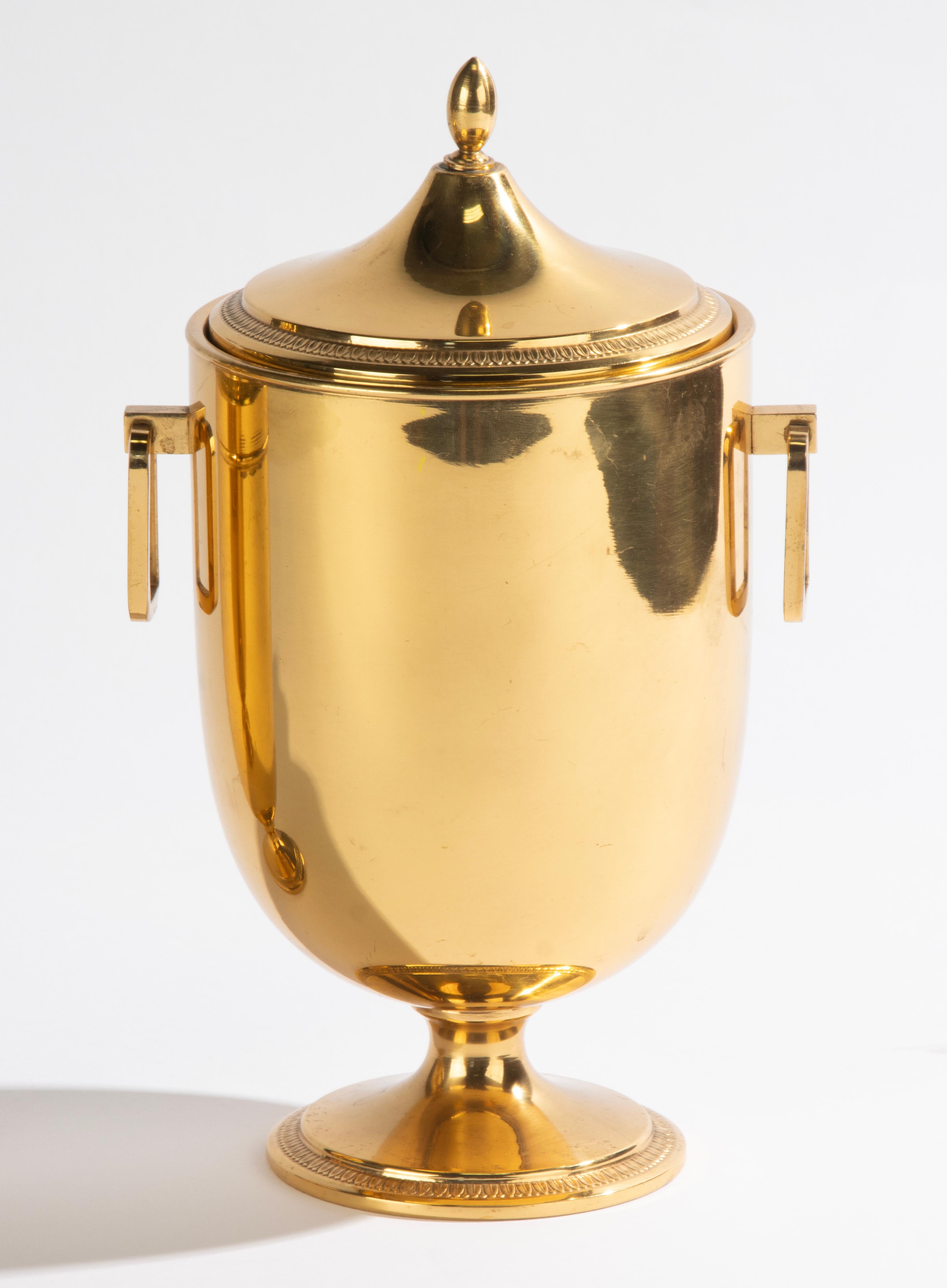 Coctelera y cubitera modernas de mediados de siglo - Aldo Tura para Macabo en venta 3