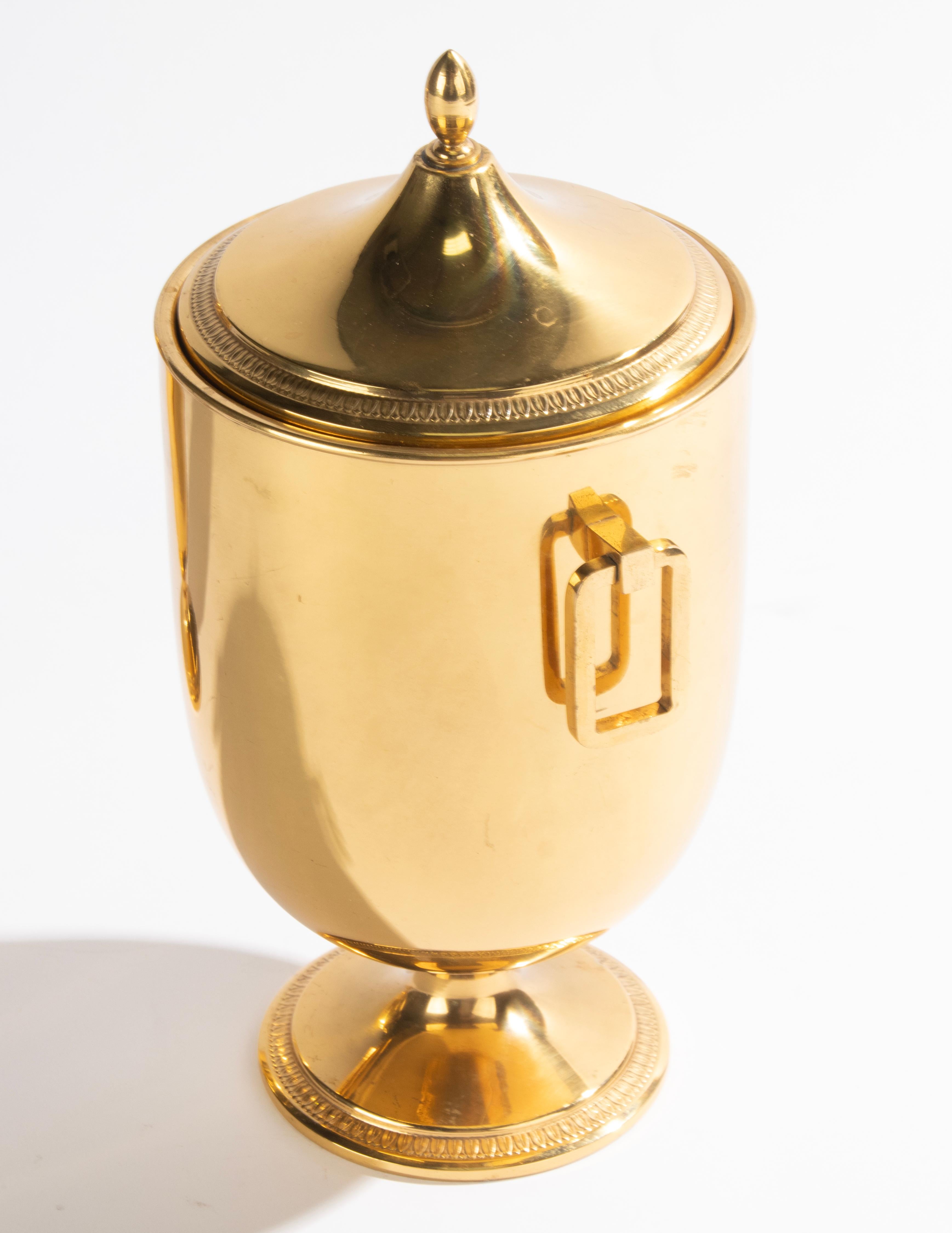 Coctelera y cubitera modernas de mediados de siglo - Aldo Tura para Macabo en venta 6
