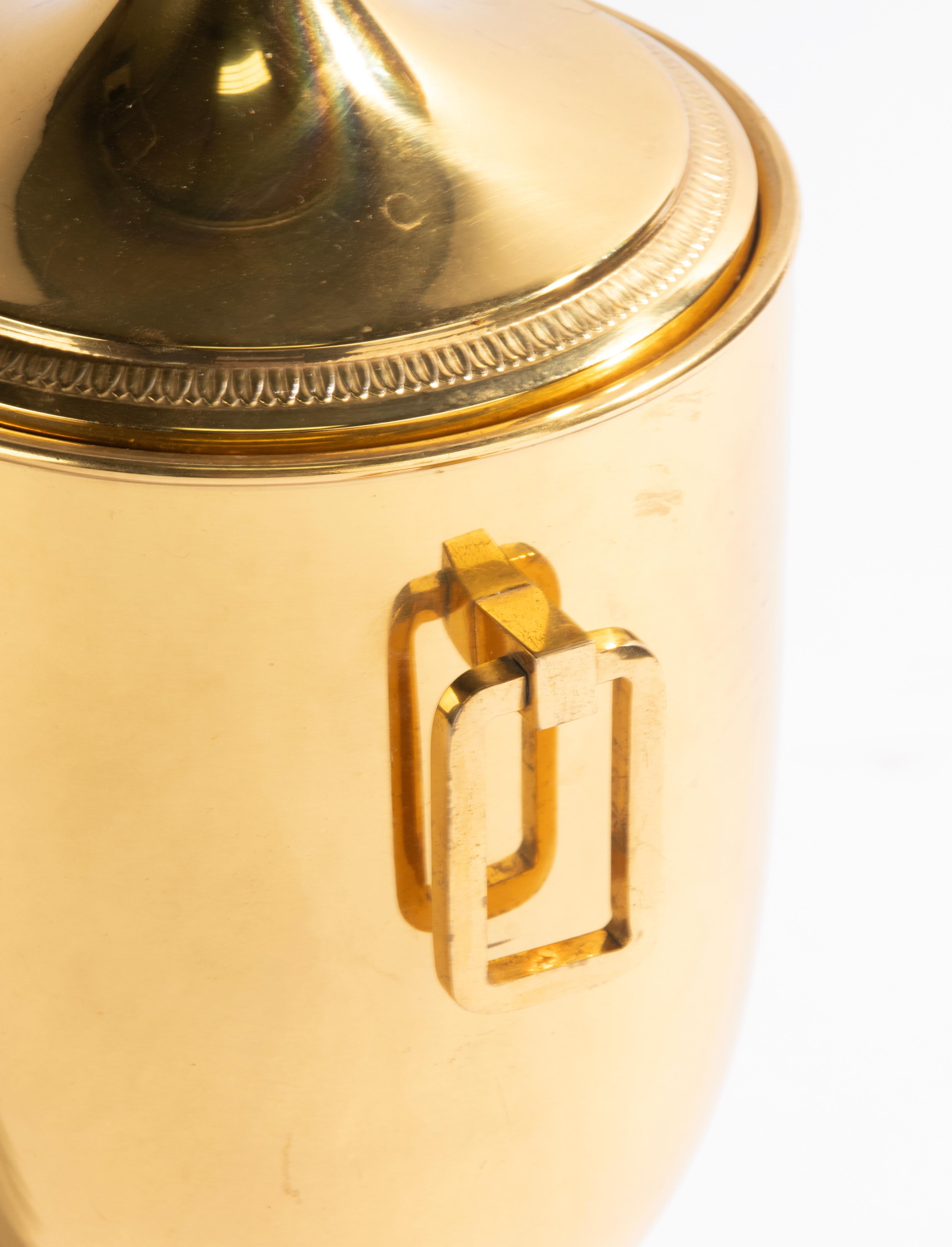 Coctelera y cubitera modernas de mediados de siglo - Aldo Tura para Macabo en venta 7