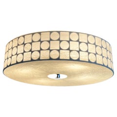 Mid-Century Modern Cocoon Flush Mount Friedel Wauer Goldkant Leuchten, 1960s