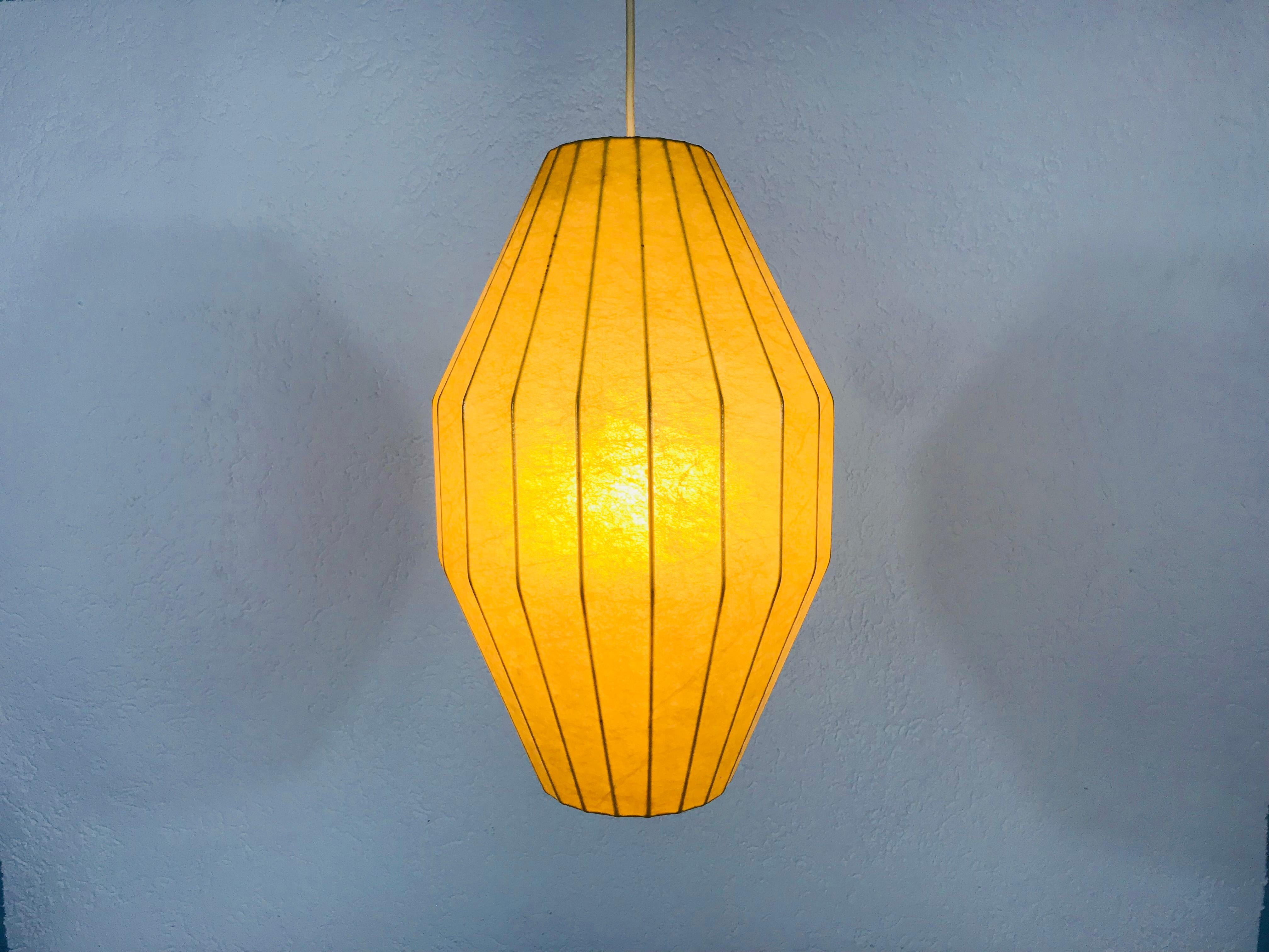 Mid-Century Modern Cocoon Pendant Lamp, 1960s, Italy 6