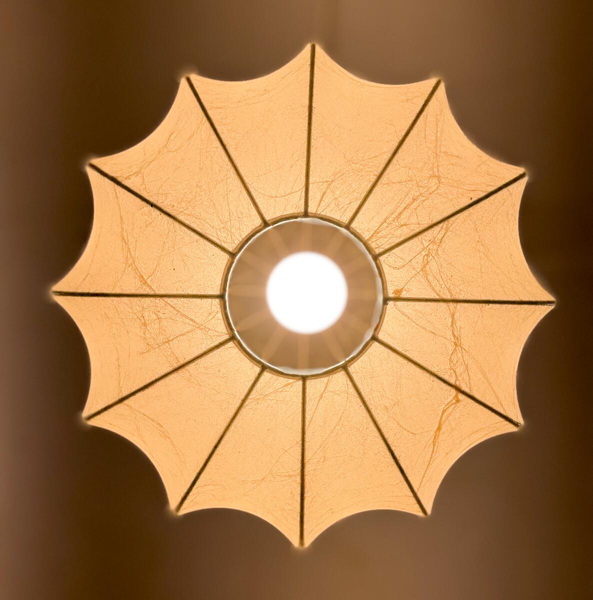 Mid-20th Century Mid-Century Modern Cocoon Pendant Lamp by Achille Castiglioni, Italy , 1960s For Sale