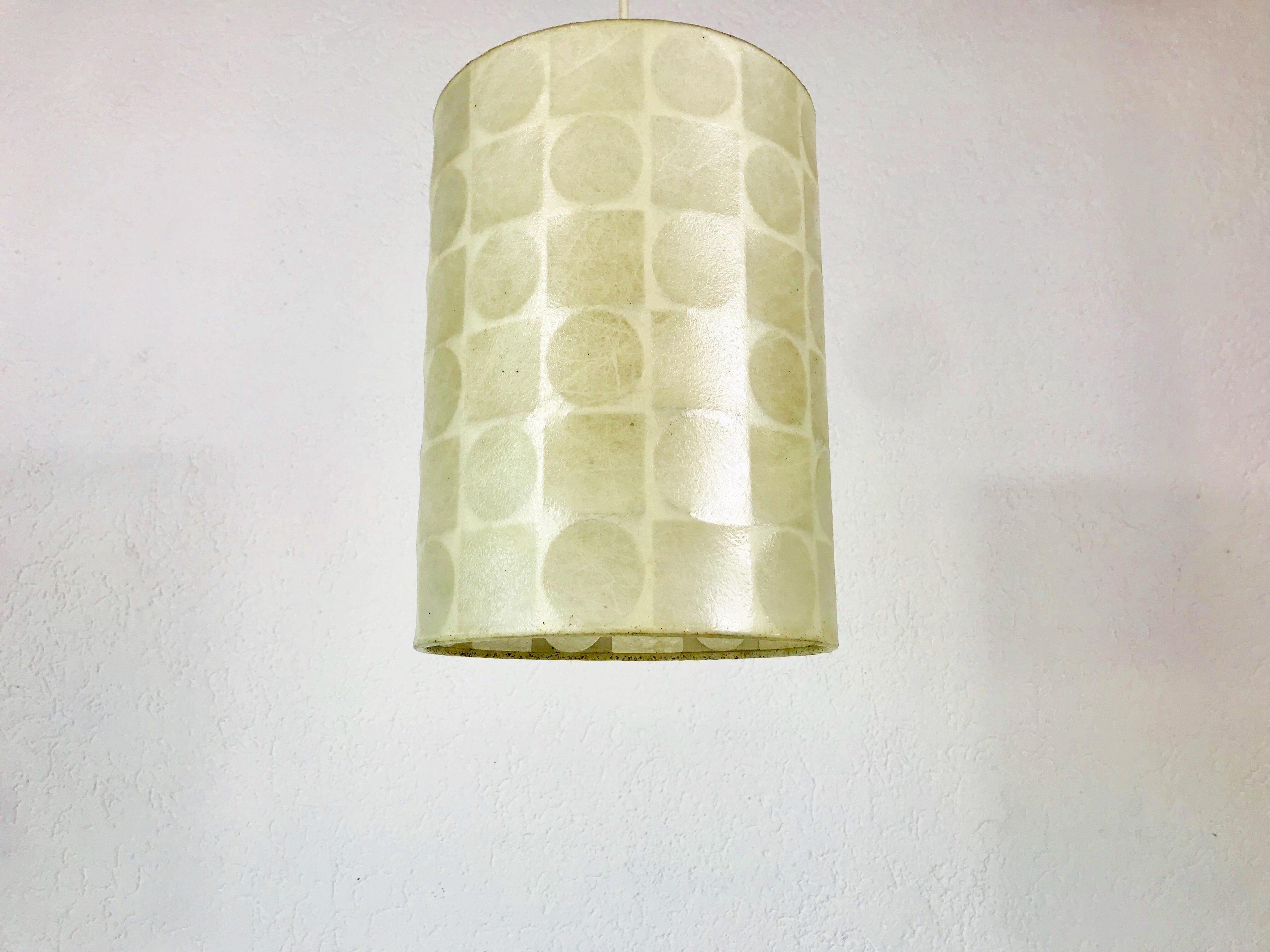 Mid-20th Century Mid-Century Modern Cocoon Pendant Lamp by Goldkant, 1960s, Germany For Sale