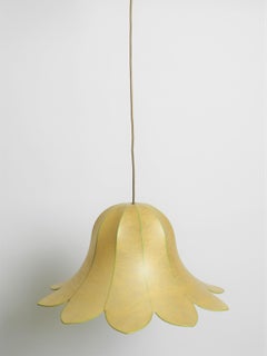 Mid-Century Modern Cocoon Pendant Light Flower, Italy, 1960s