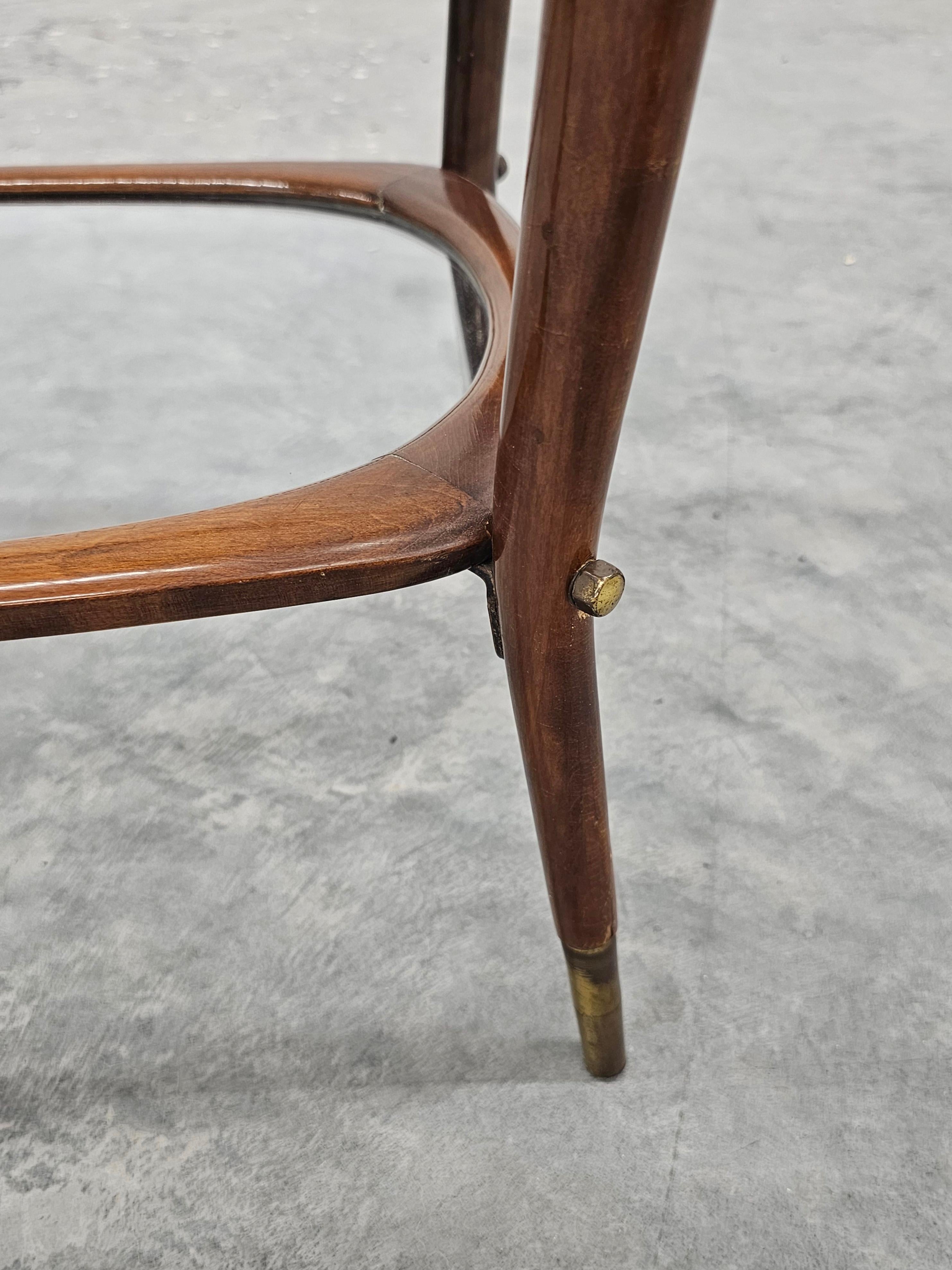 Italiano Tavolino da caffè o da salotto del Mid Century Modern disegnato da Cesare Lacca, Italia anni '50