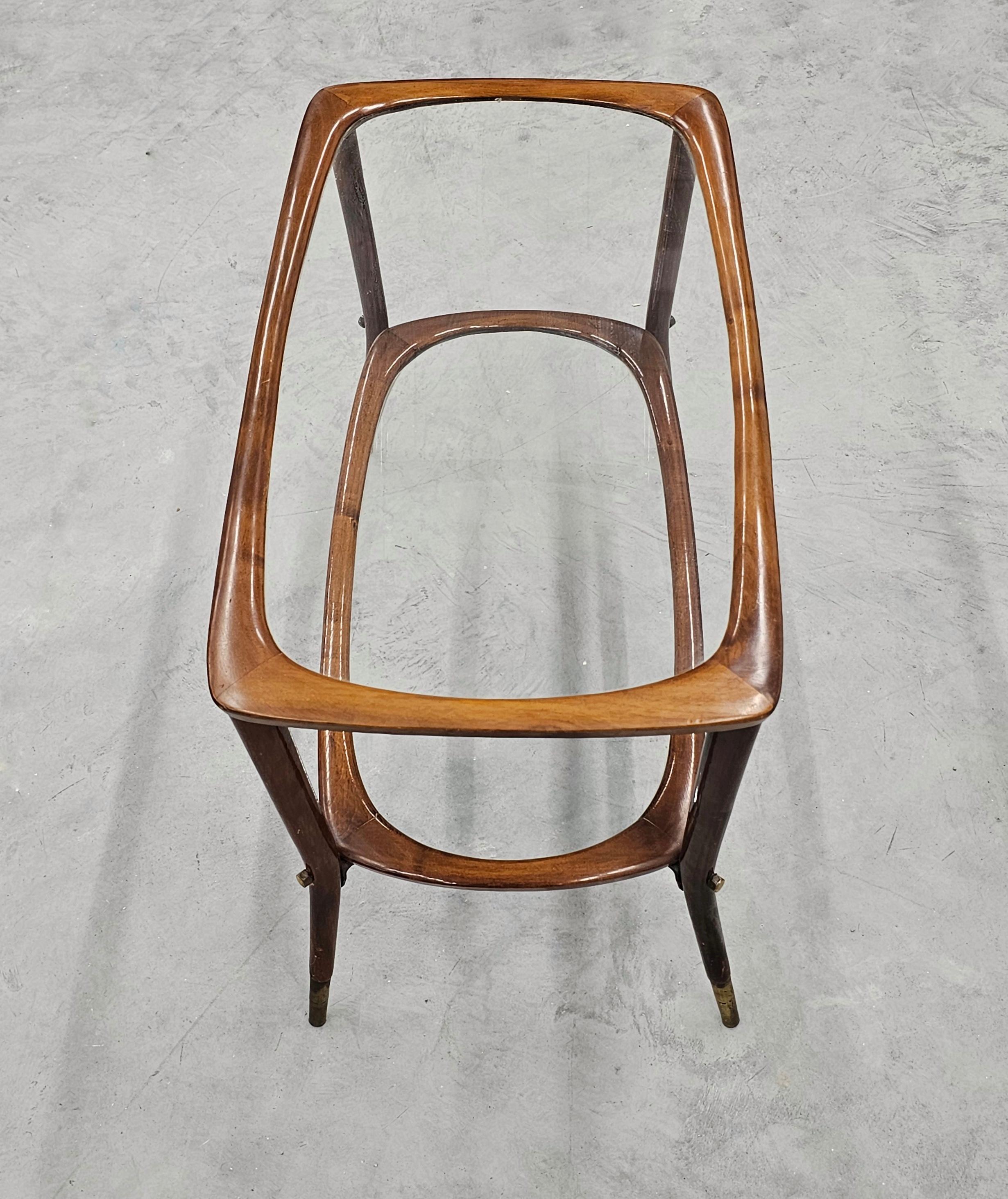 Metà XX secolo Tavolino da caffè o da salotto del Mid Century Modern disegnato da Cesare Lacca, Italia anni '50
