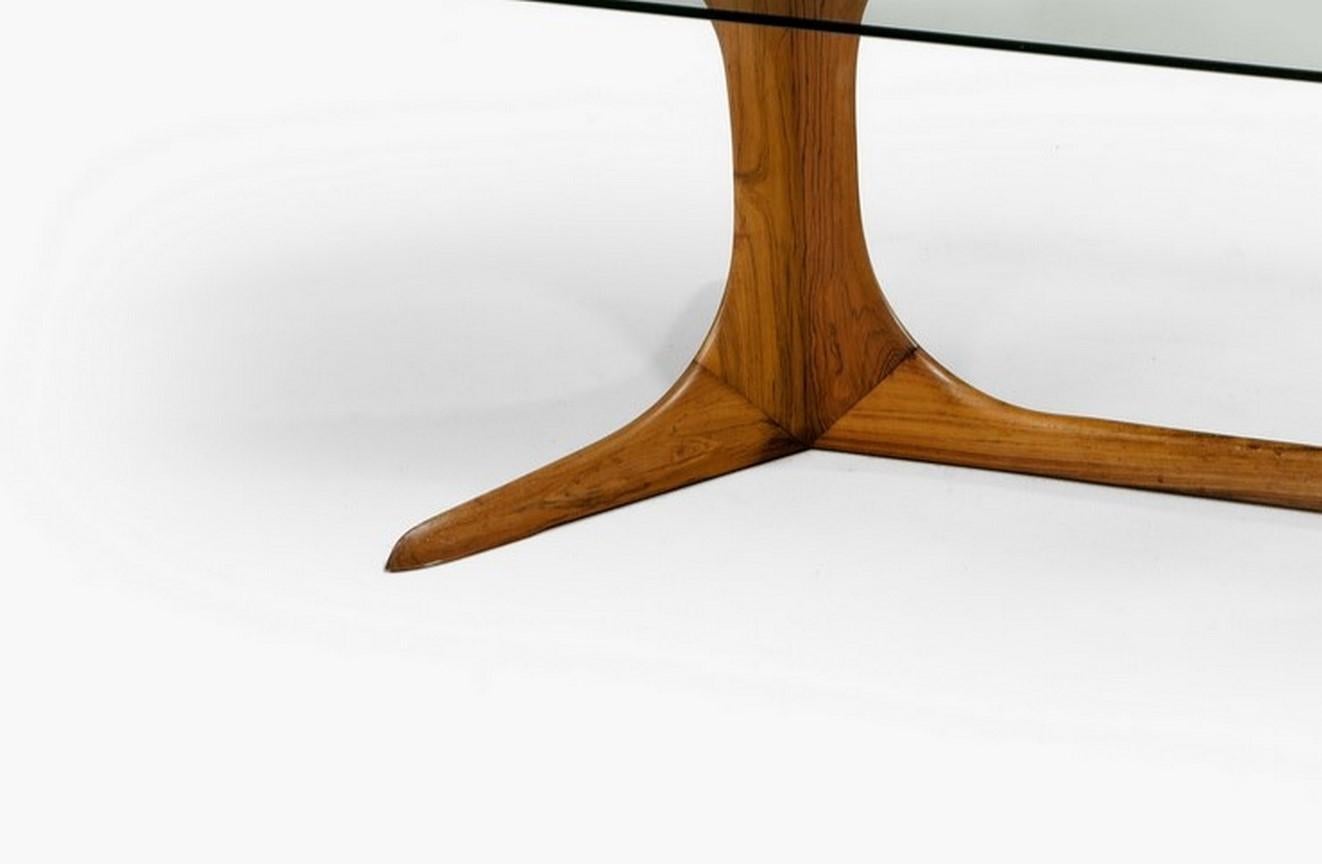 Mid-Century Modern Mid Century Modern coffee table attributed to Guglielmo Ulrich (1904-1977) For Sale