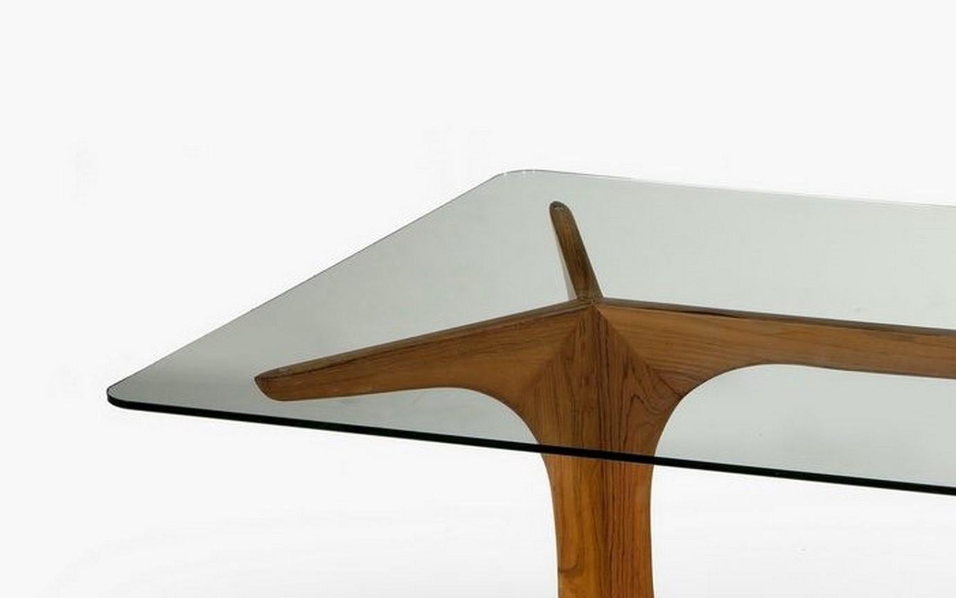 Italian Mid Century Modern coffee table attributed to Guglielmo Ulrich (1904-1977) For Sale