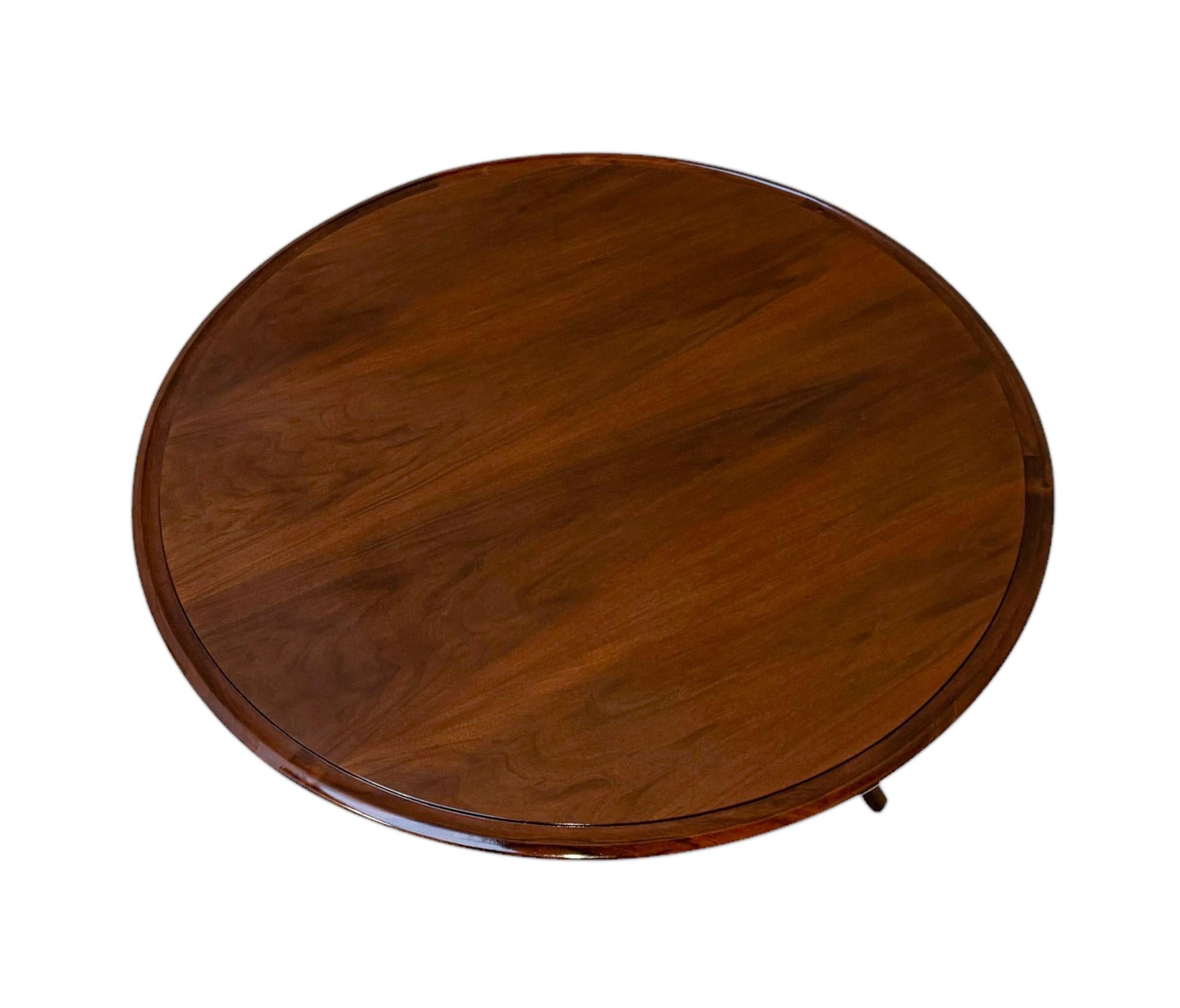 Walnut Mid-Century Modern Coffee Table by A.A. Patijn for Zijlstra, 1950s For Sale
