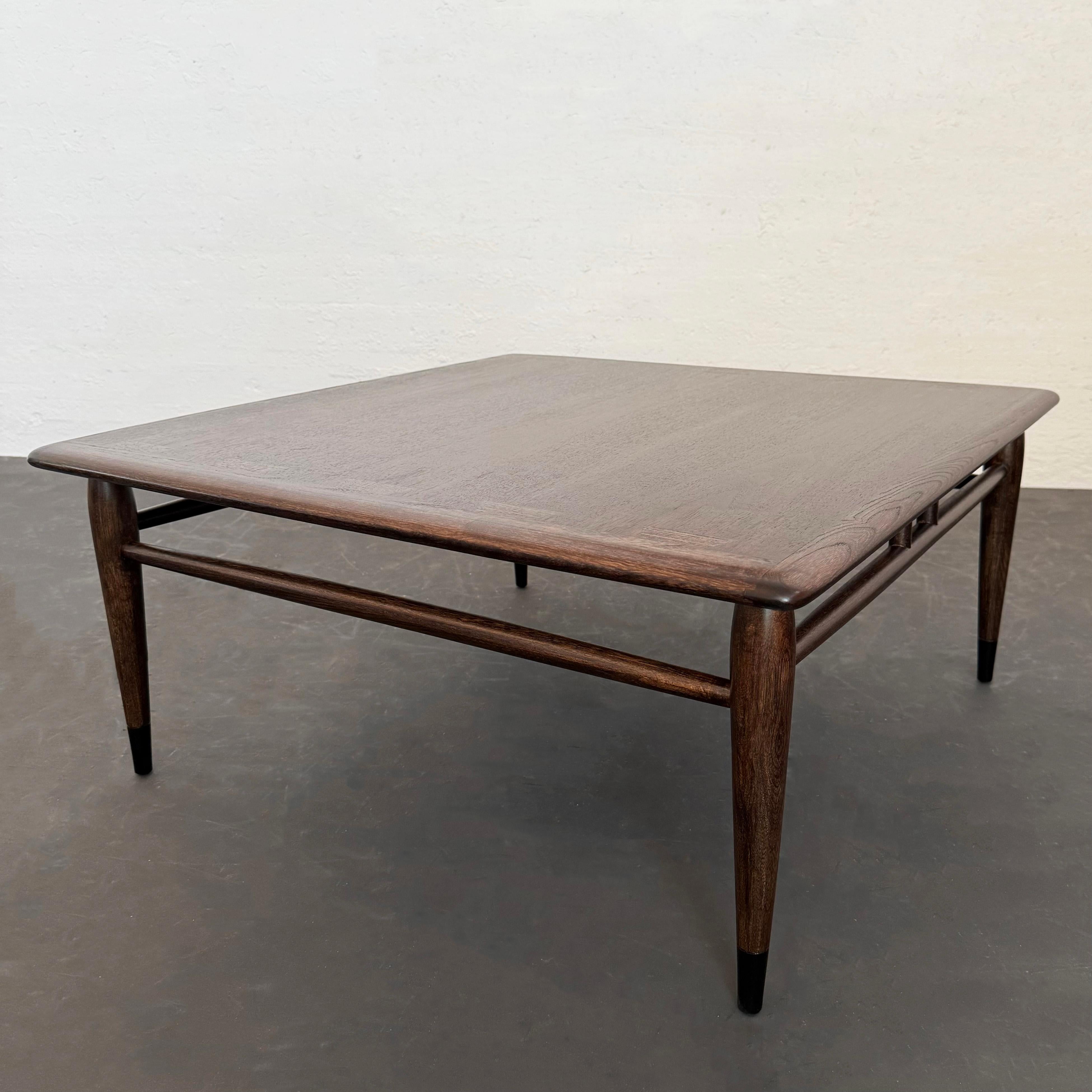 Ash Mid-Century Modern Coffee Table By Andre Bus For Lane Acclaim For Sale