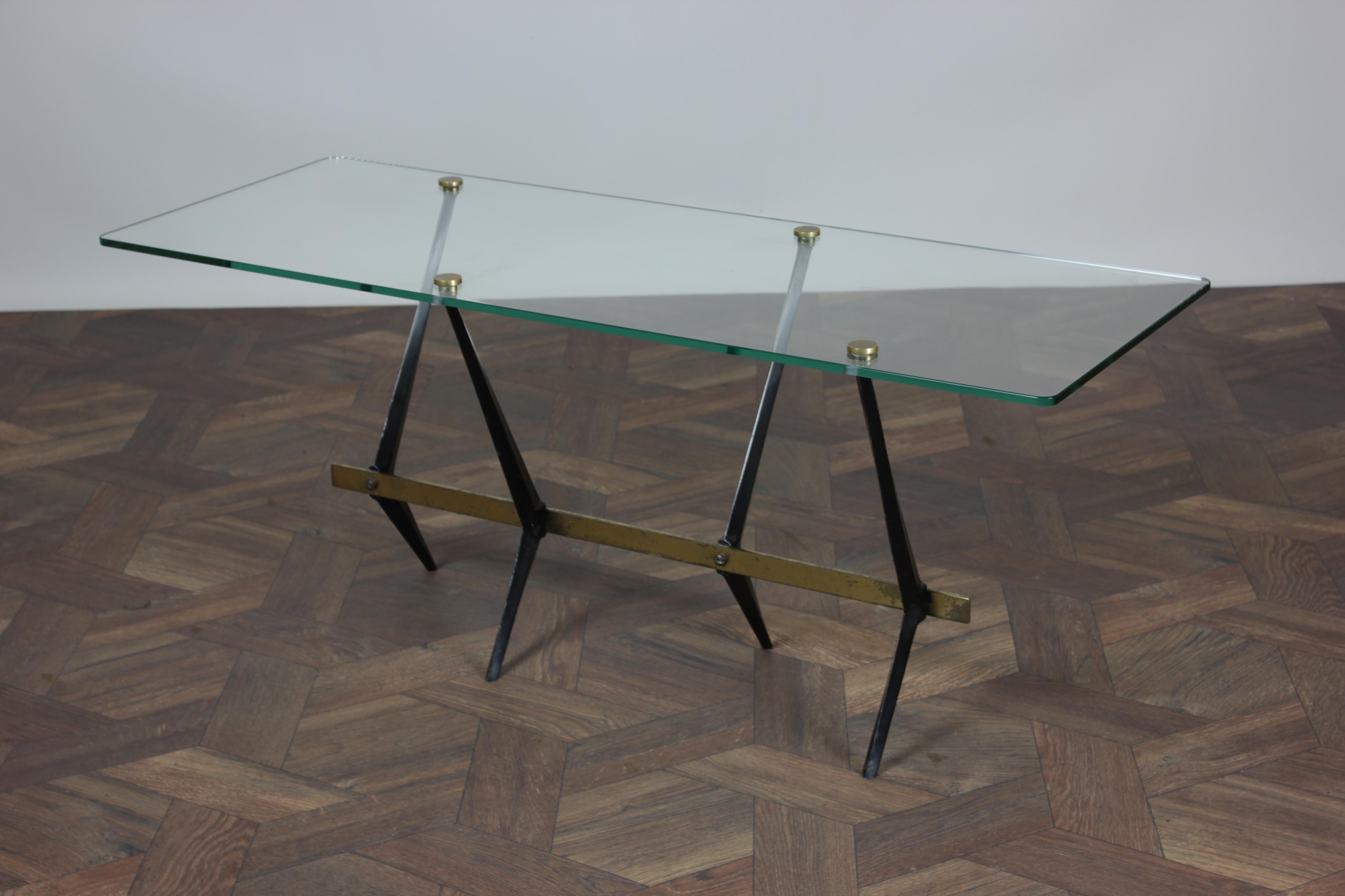 Mid Century Modern Coffee Table by Angelo Ostuni for Frangi Milano, 1950s For Sale 5