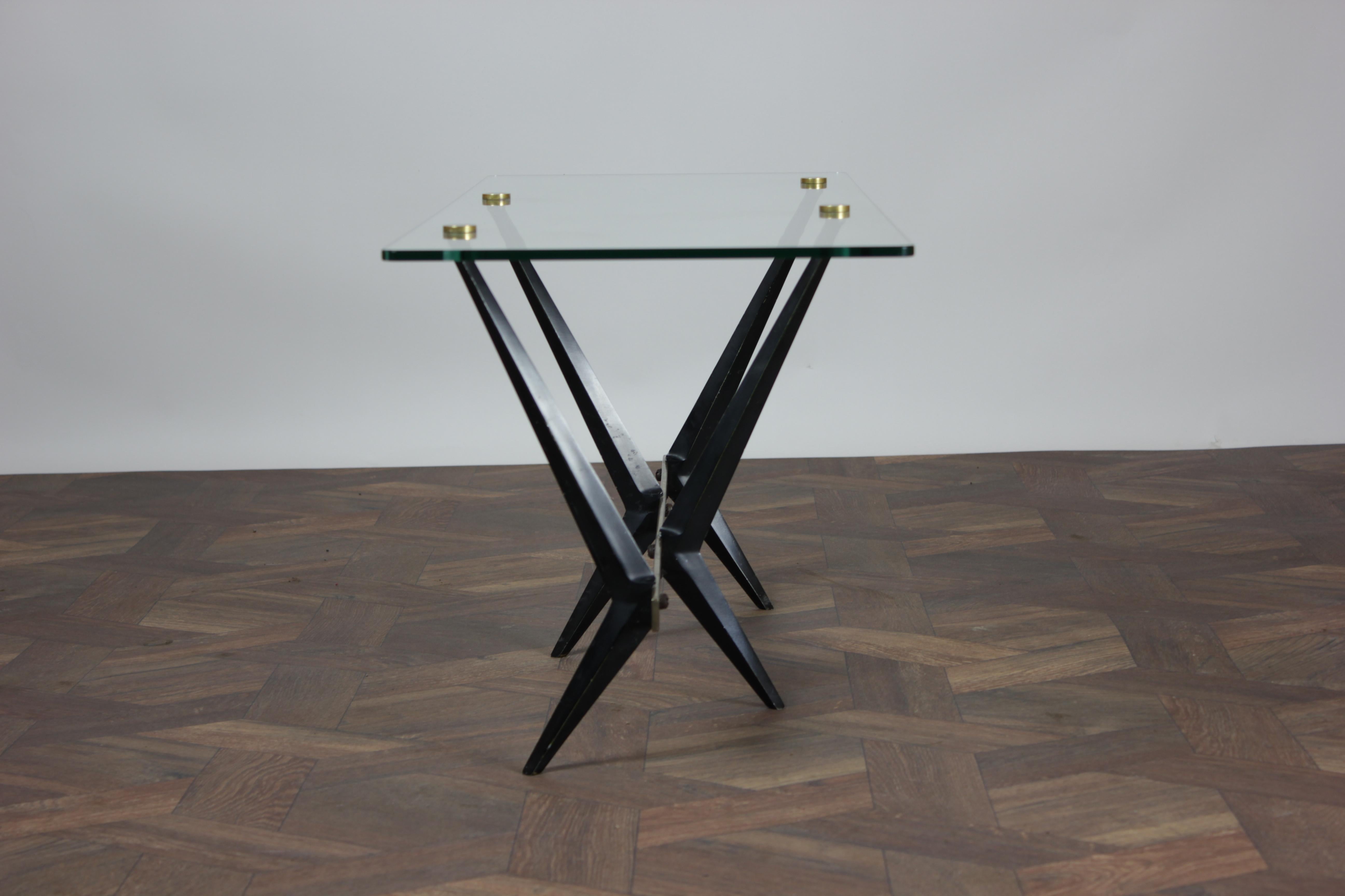 Mid Century Modern Coffee Table by Angelo Ostuni for Frangi Milano, 1950s In Good Condition For Sale In Brugge, BE