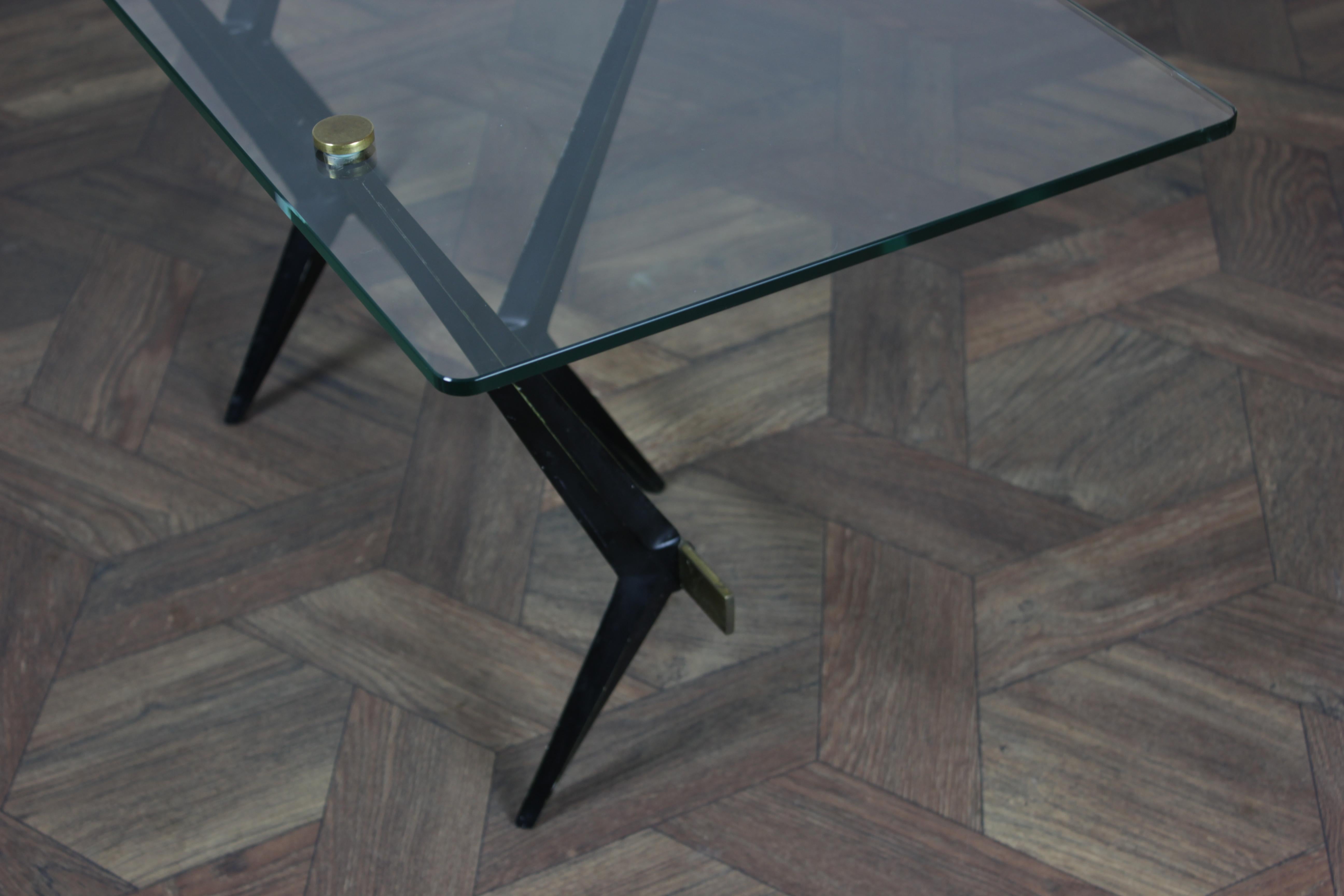 Mid Century Modern Coffee Table by Angelo Ostuni for Frangi Milano, 1950s For Sale 1