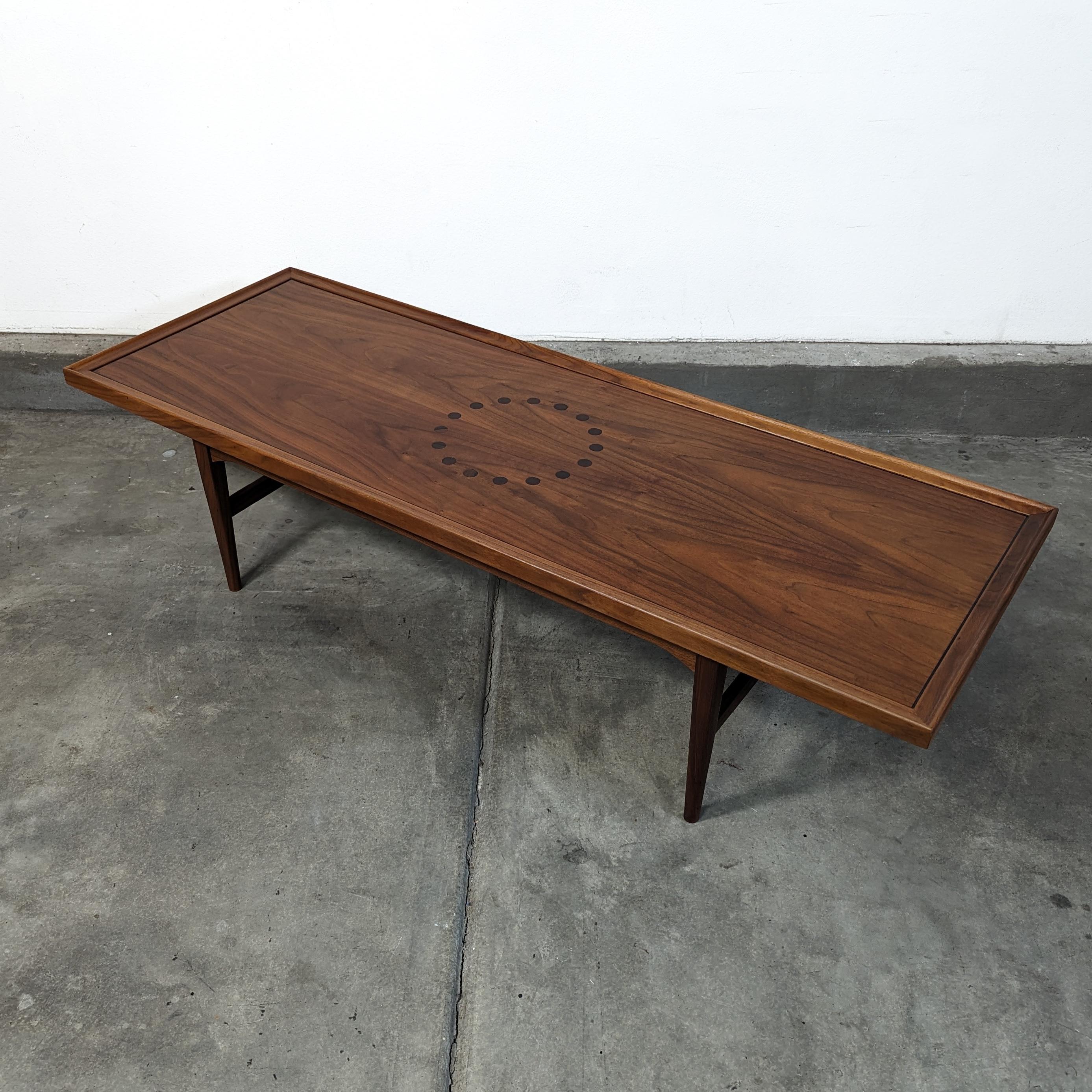 Mid Century Modern Coffee Table By Drexel, Declaration Line, c1960s For Sale 6