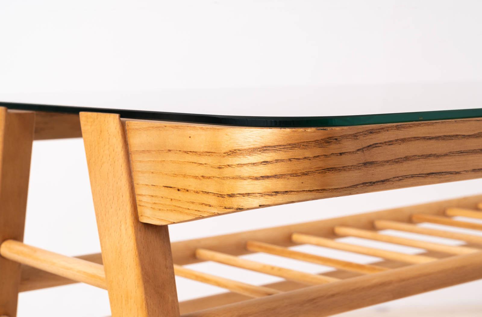 Mid Century Modern Coffee Table by F. Jirak for ÚLUV, Czech Design, 1960s For Sale 4