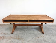 Mid Century Modern Coffee Table by Gianfranco Frattini in Zebrano Wood