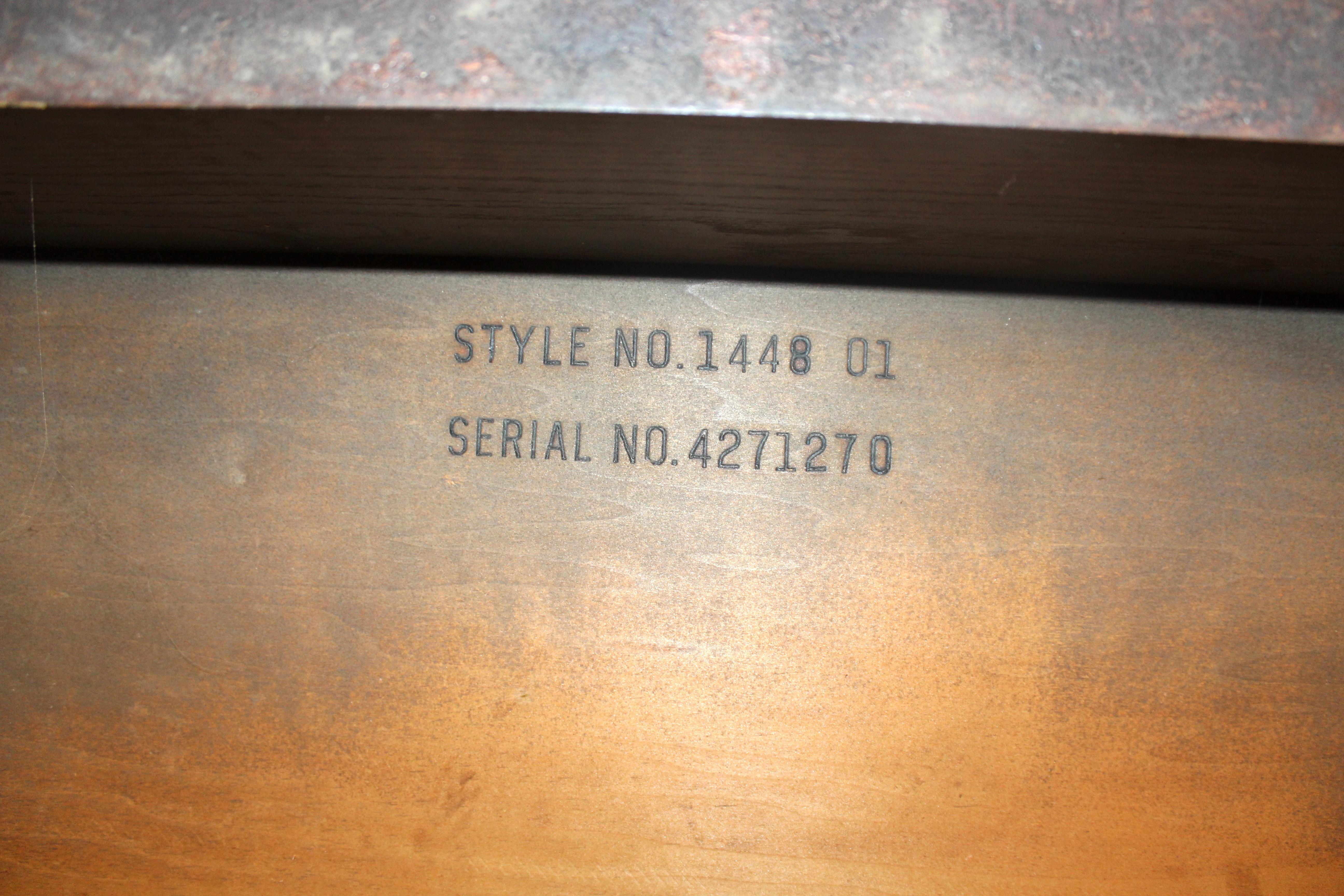 Mid-Century Modern Coffee Table by Lane in Oak and Walnut For Sale 5