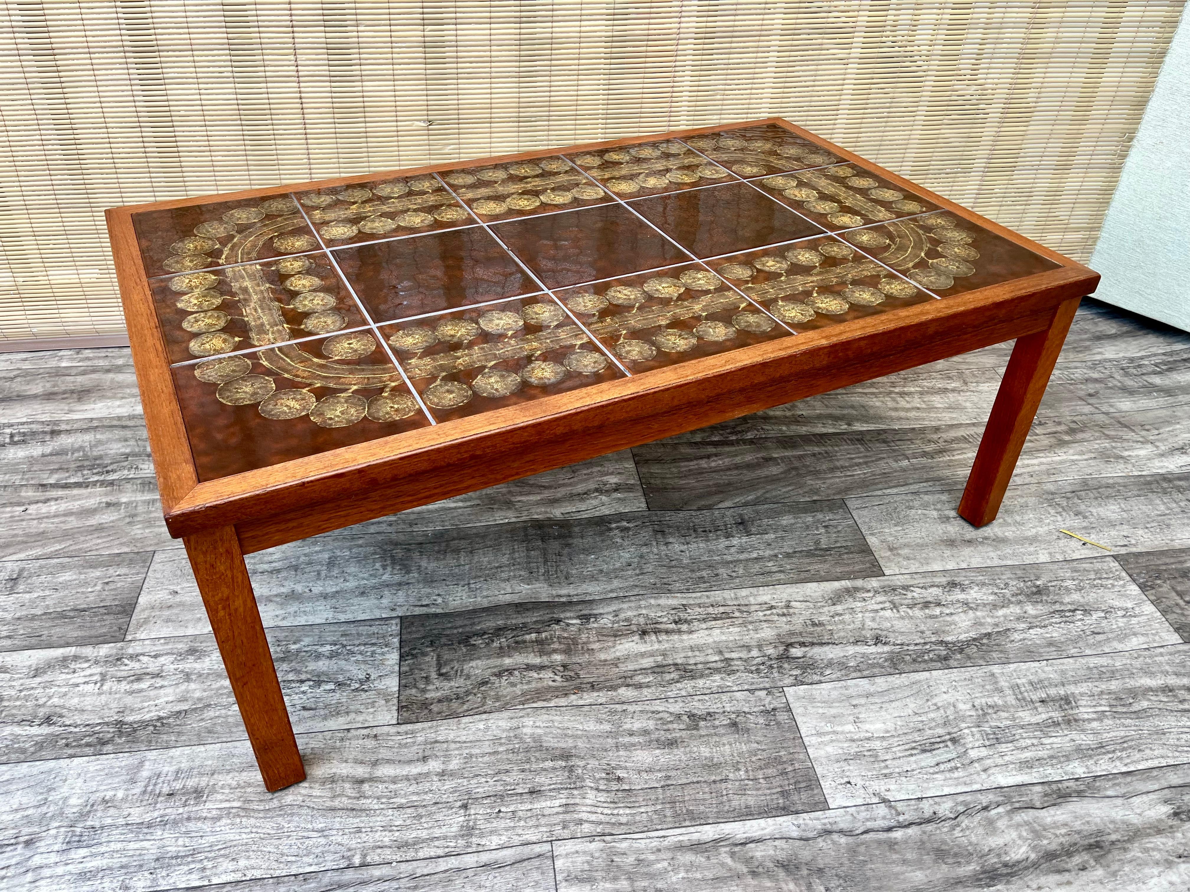 Table basse moderne du milieu du siècle par Moluna Møbler, Danemark Circa 1970 en vente 10