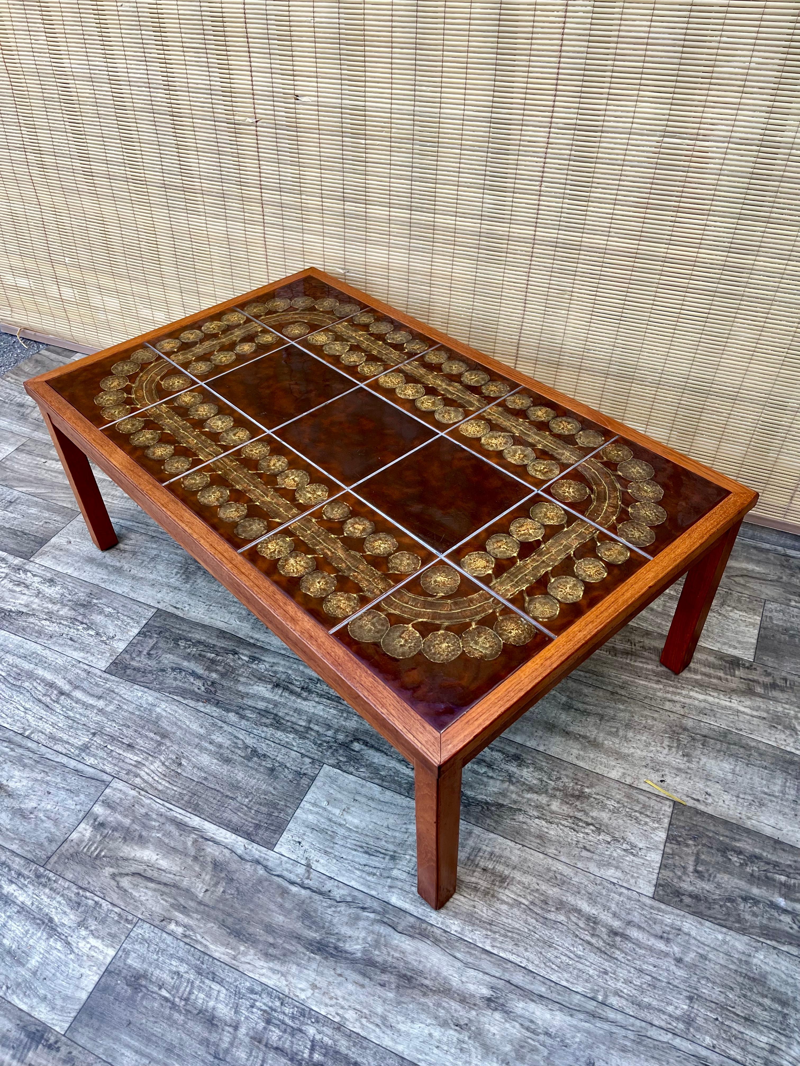 Fin du 20e siècle Table basse moderne du milieu du siècle par Moluna Møbler, Danemark Circa 1970 en vente