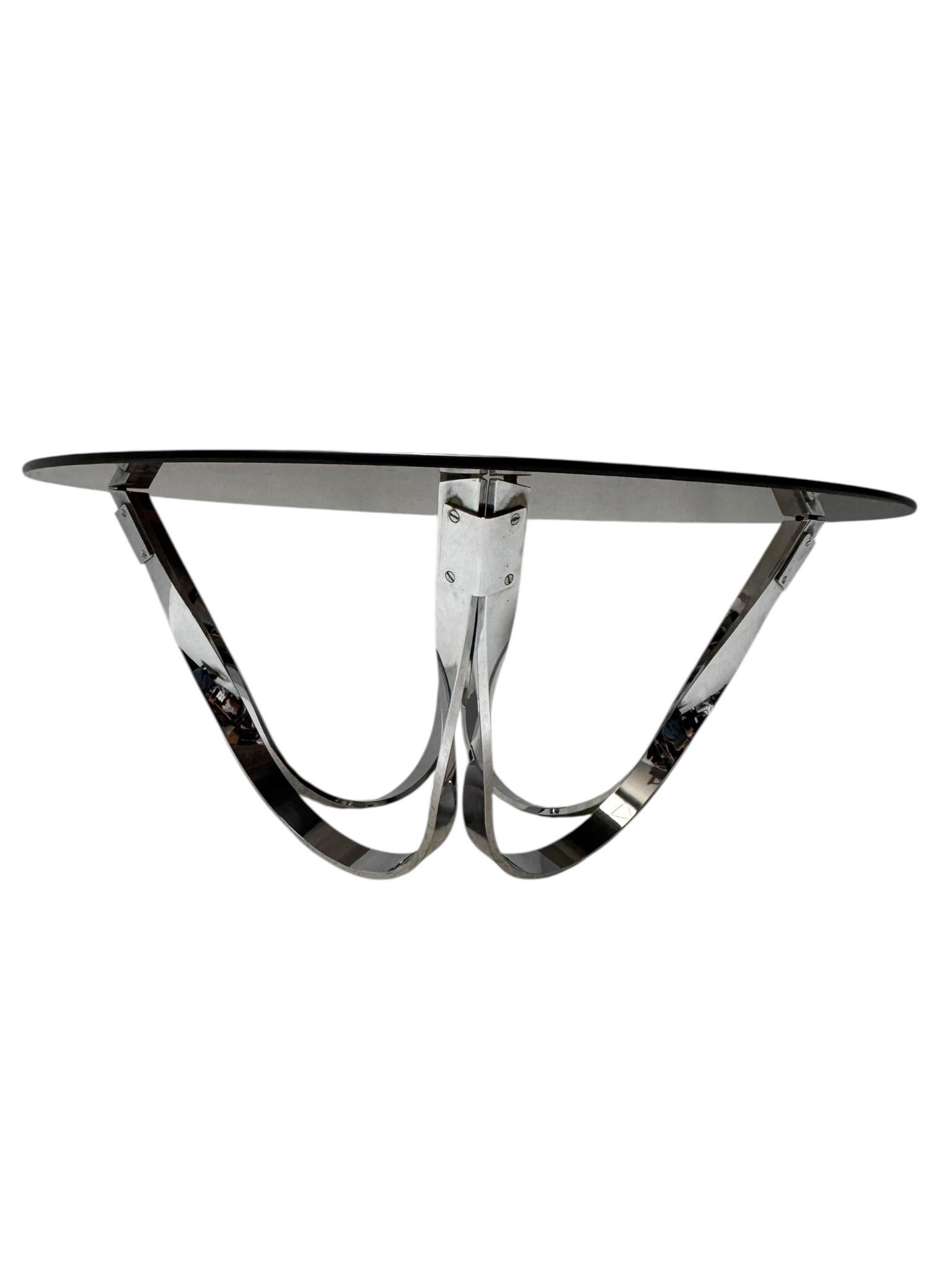 Smoked Glass Mid-Century Modern Coffee Table by Roger Sprunger for Dunbar, 1970s For Sale