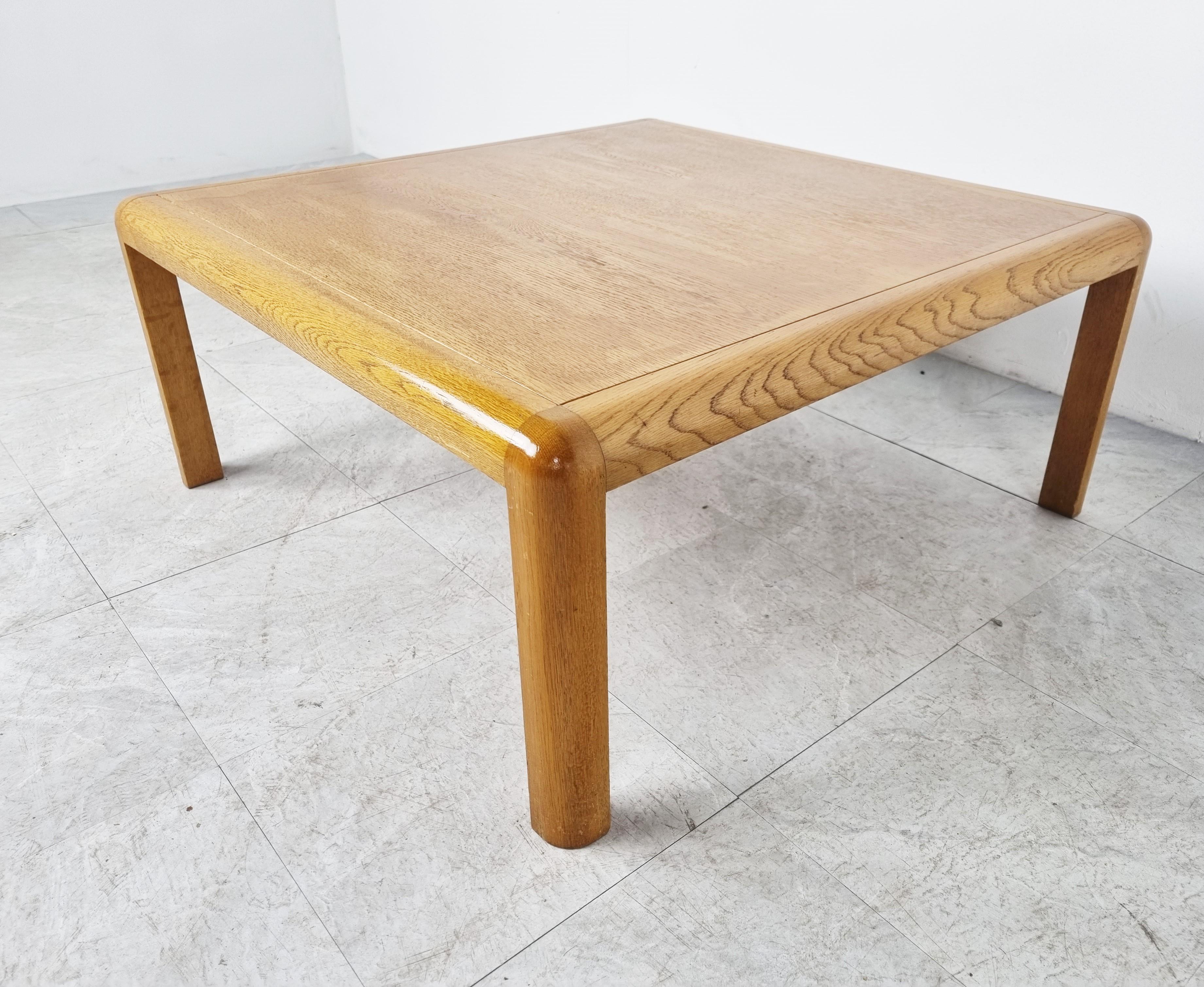 Oak Mid-Century Modern Coffee Table by Van den Berghe Pauvers, 1960s