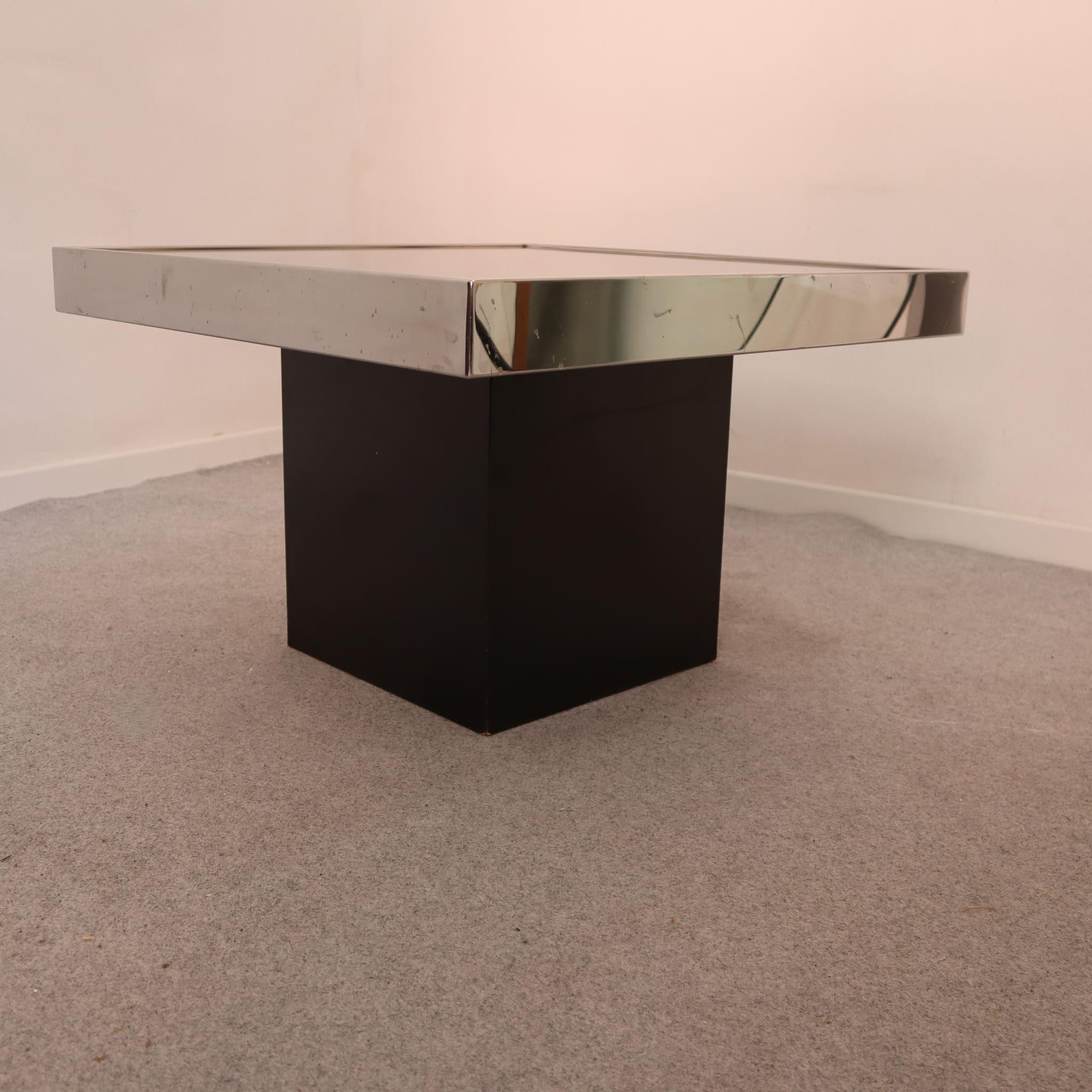Mid-Century Modern Table basse moderne du milieu du siècle dernier par Willy Rizzo pour Cidue, Italie, 1970 en vente