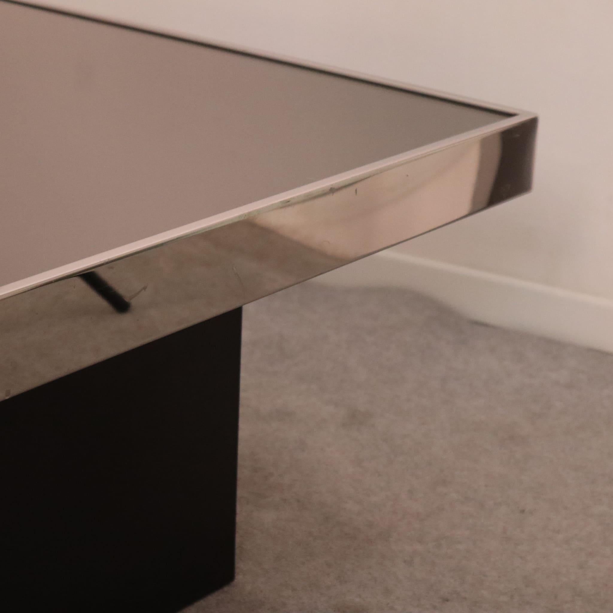 Fin du 20e siècle Table basse moderne du milieu du siècle dernier par Willy Rizzo pour Cidue, Italie, 1970 en vente
