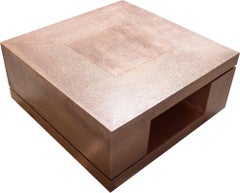 Table basse de style « Mid-Century Modern », table modulaire en cuivre