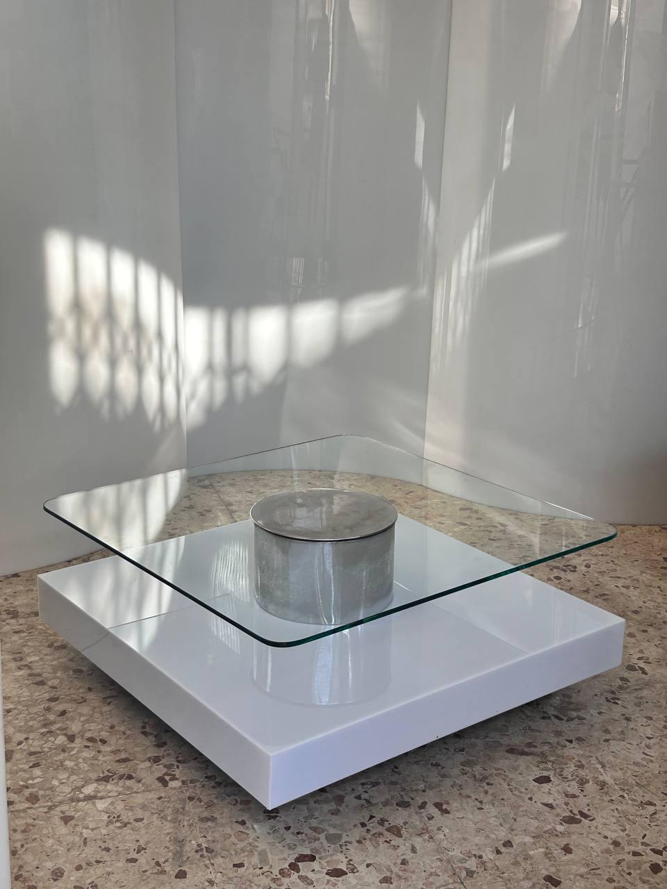 Mid-Century Modern Table basse moderne du milieu du siècle, design Marco Fantoni pour Tecno, Italie, 1970 en vente