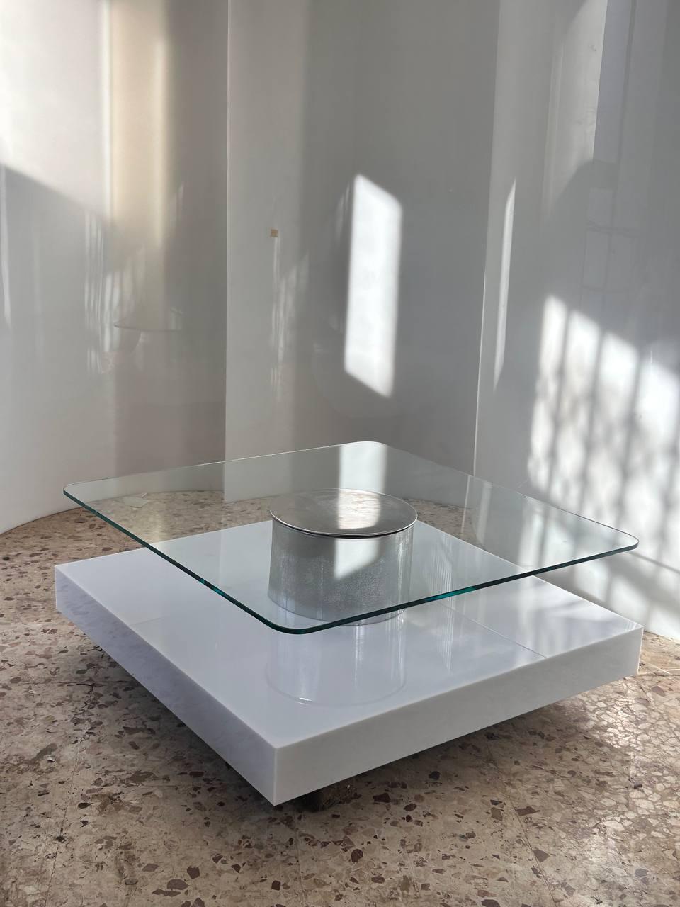 Late 20th Century Table basse moderne du milieu du siècle, design Marco Fantoni pour Tecno, Italie, 1970 en vente