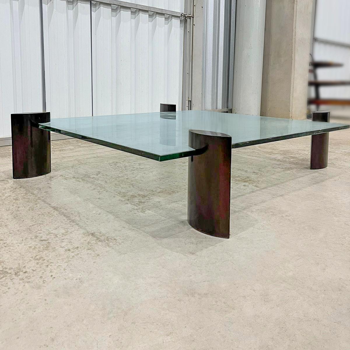 Mid Century Modern Coffee Table in Hardwood and Glass by Fatima, Brazil, 1960s 4