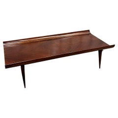 Table basse moderne du milieu du siècle en bois dur par Tepperman, vers 1960, Brésil