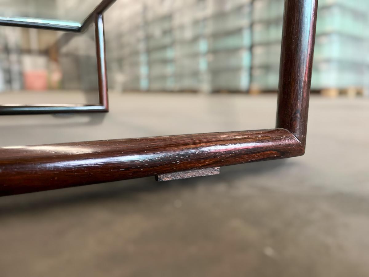 Table basse moderne du milieu du siècle en bois de feuillus et verre, Joaquim Tenreiro, vers les années 1960 en vente 10