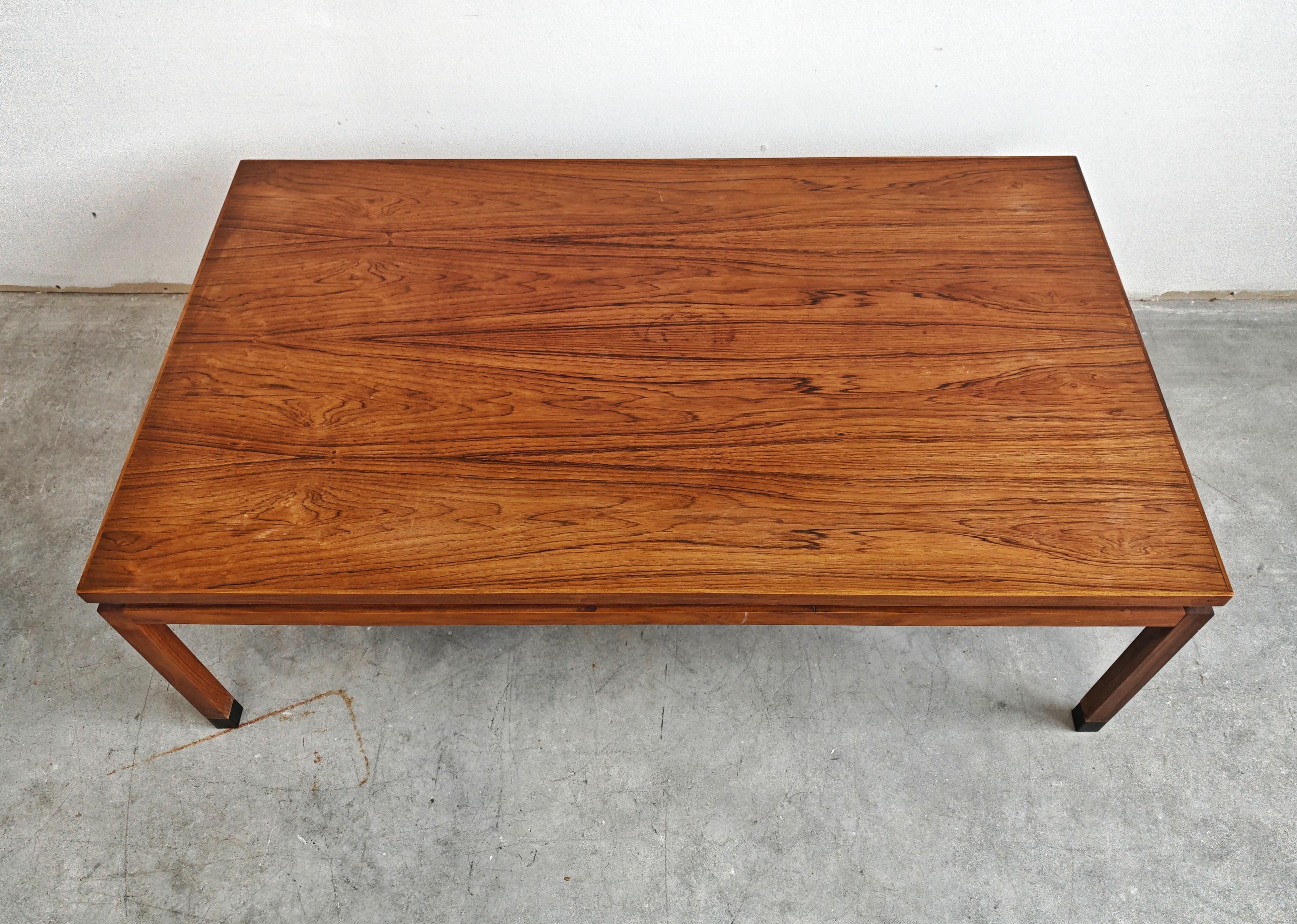 Mid Century Modern Coffee Table in solid teak, Denmark 1960s For Sale 6