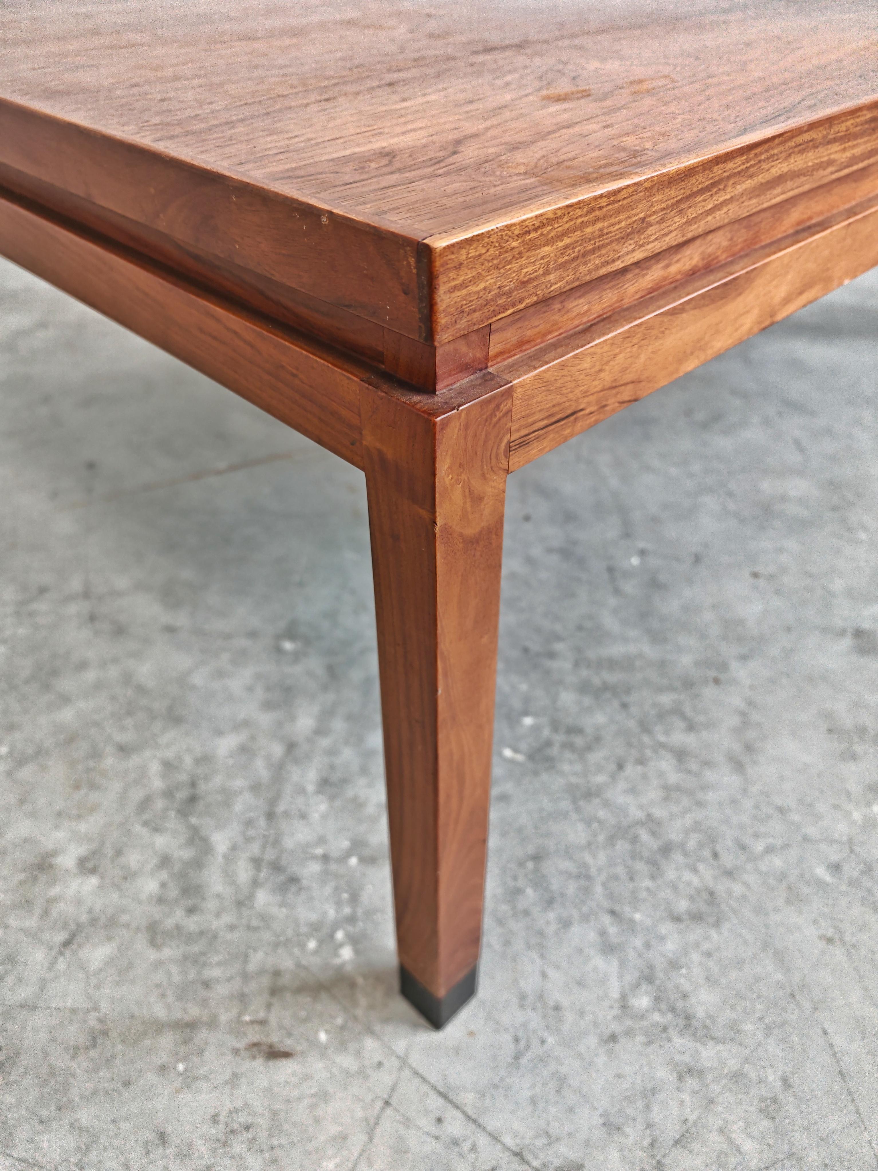 Mid Century Modern Coffee Table in solid teak, Denmark 1960s For Sale 1