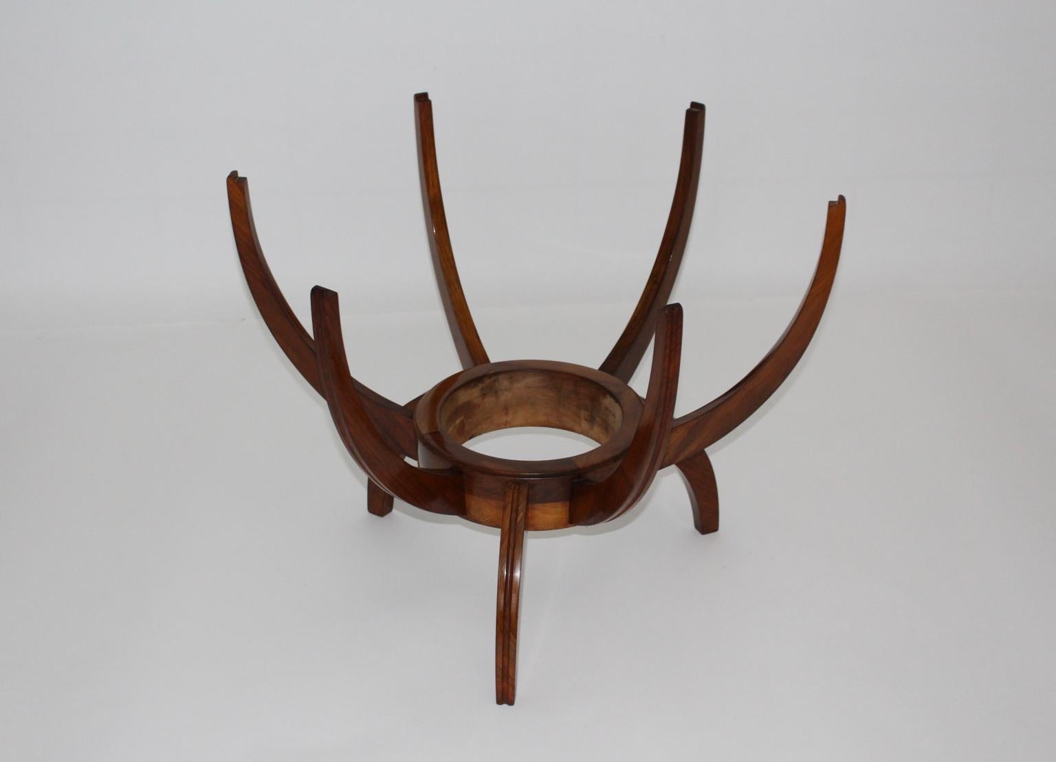 Mid-20th Century Mid-Century Modern Vintage Walnut Coffee Table Style Carlo di Carli 1950s  For Sale