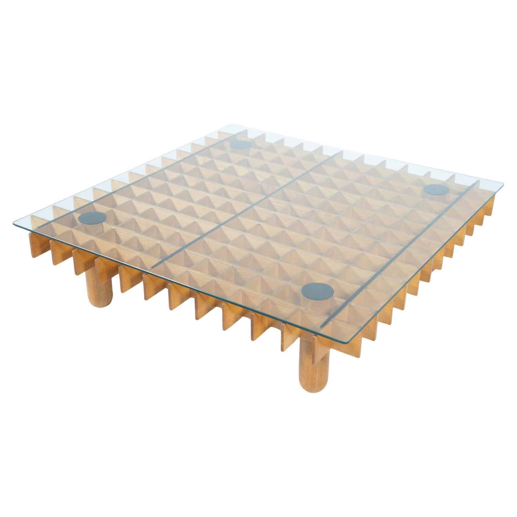 Table basse moderne du milieu du siècle dans le style de Gianfranco Frattini, Italie