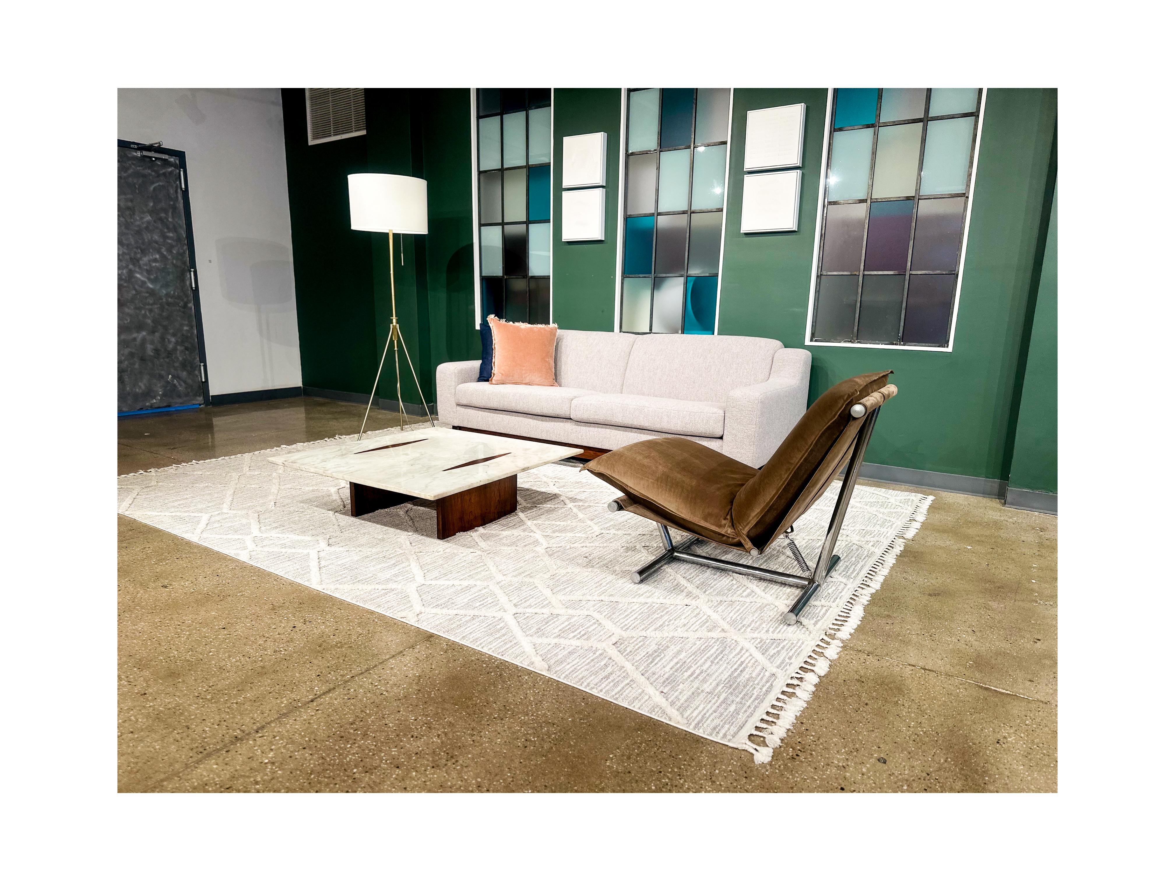 Mesa de centro moderna de mediados de siglo en madera y mármol de Jorge Zalszupin, Brasil en venta 2